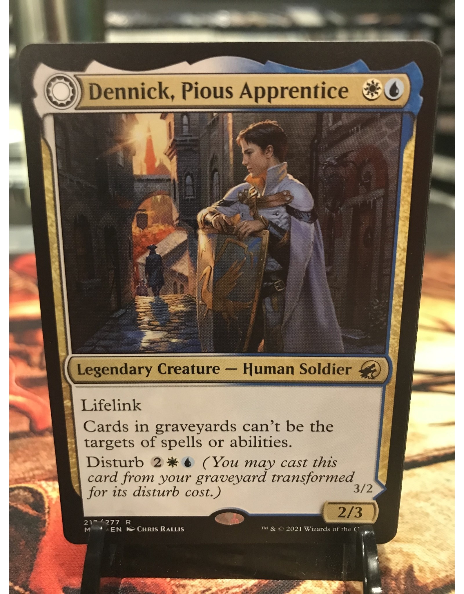 Magic Dennick, Pious Apprentice // Dennick, Pious Apparition  (MID)