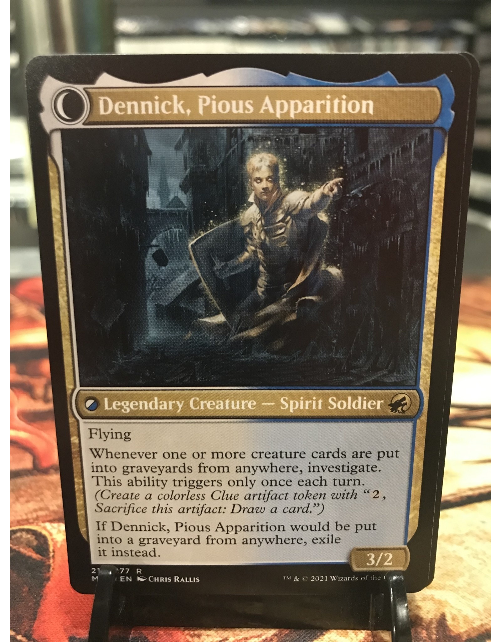 Magic Dennick, Pious Apprentice // Dennick, Pious Apparition  (MID)
