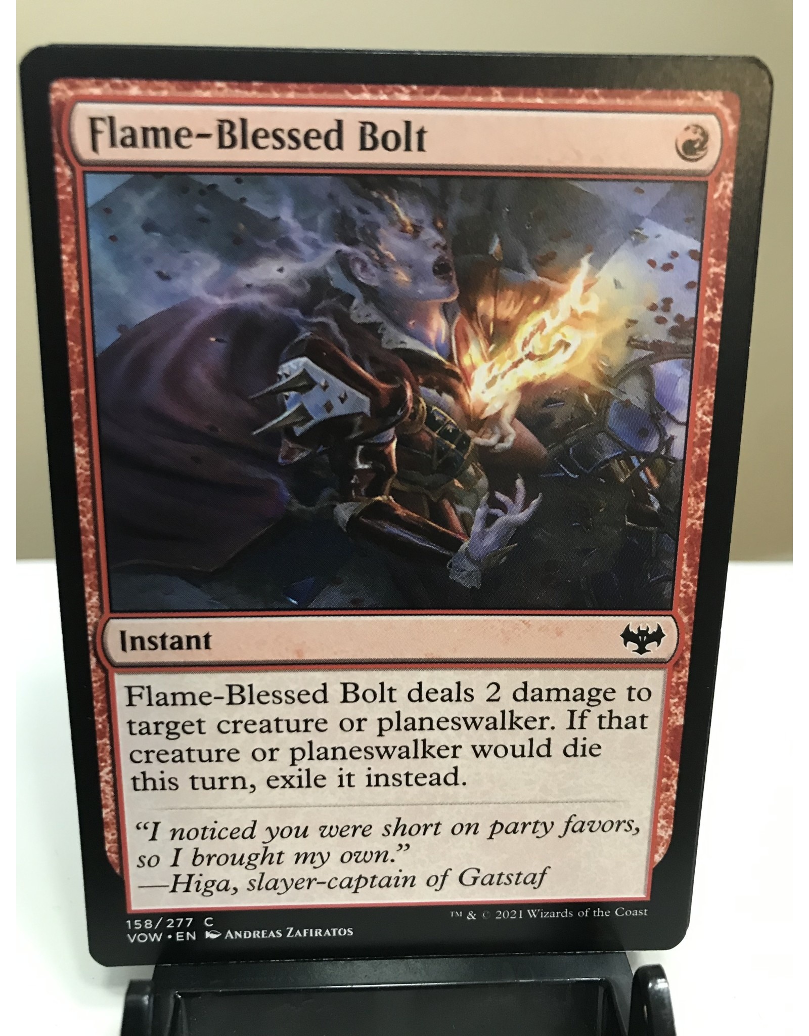 Magic Flame-Blessed Bolt  (VOW)