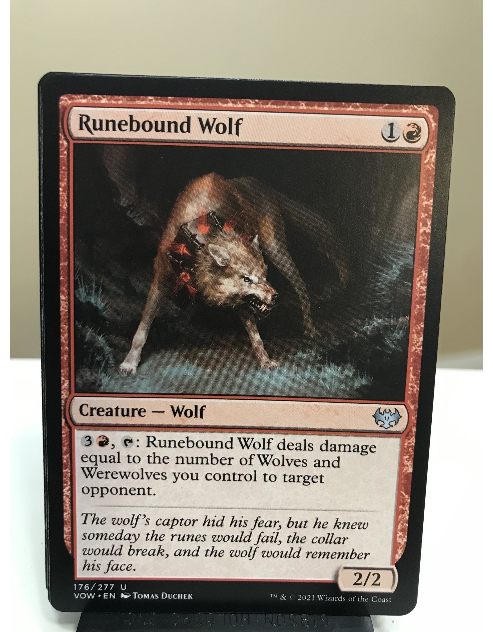 Magic Runebound Wolf  (VOW)
