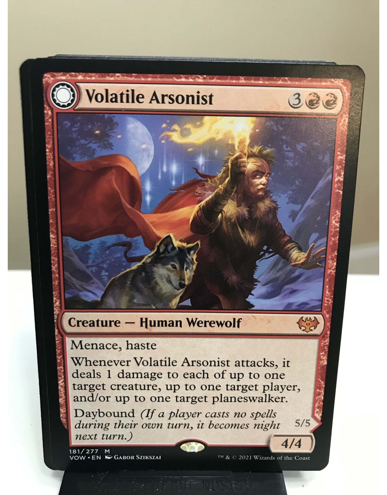 Magic Volatile Arsonist // Dire-Strain Anarchist  (VOW)