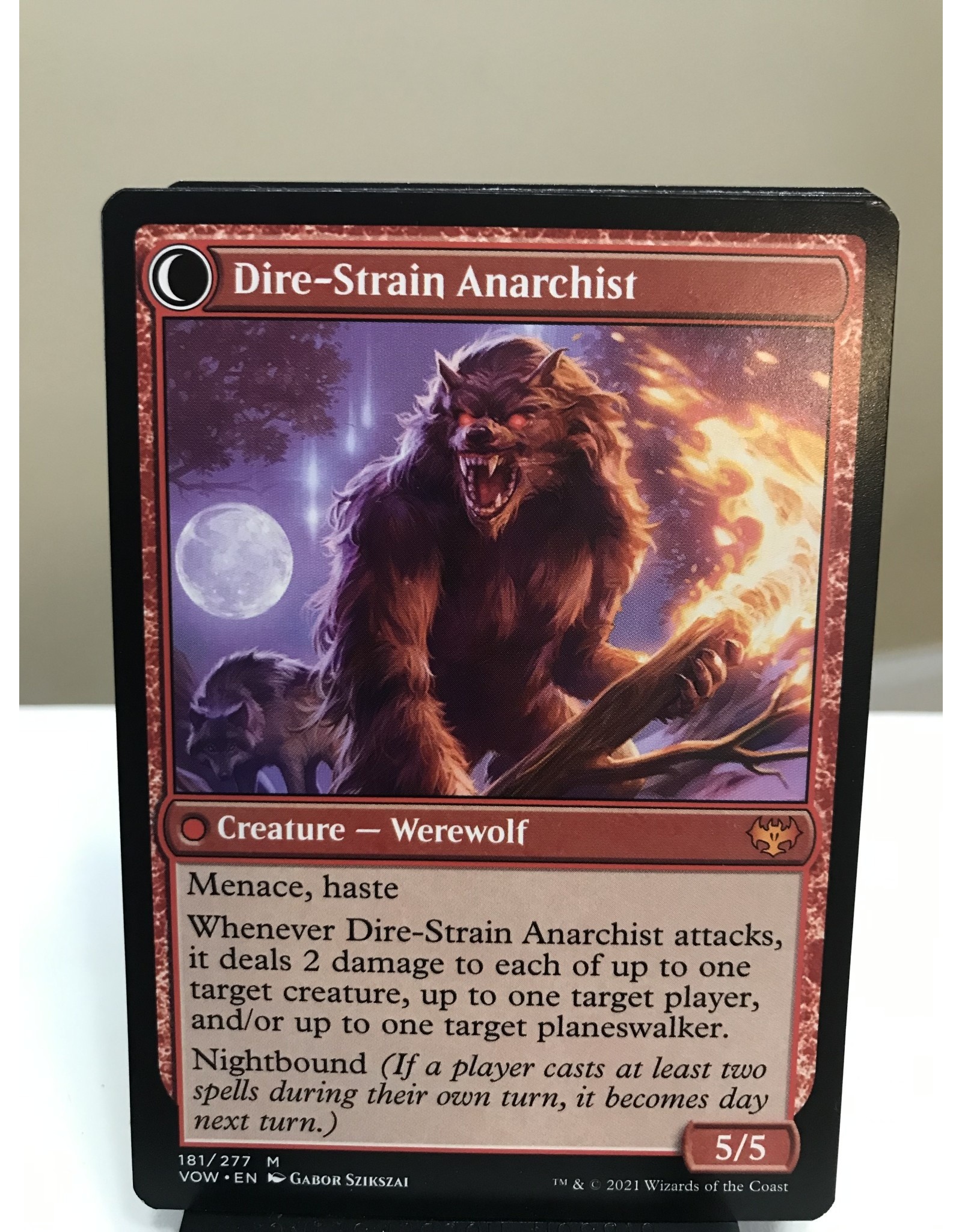 Magic Volatile Arsonist // Dire-Strain Anarchist  (VOW)