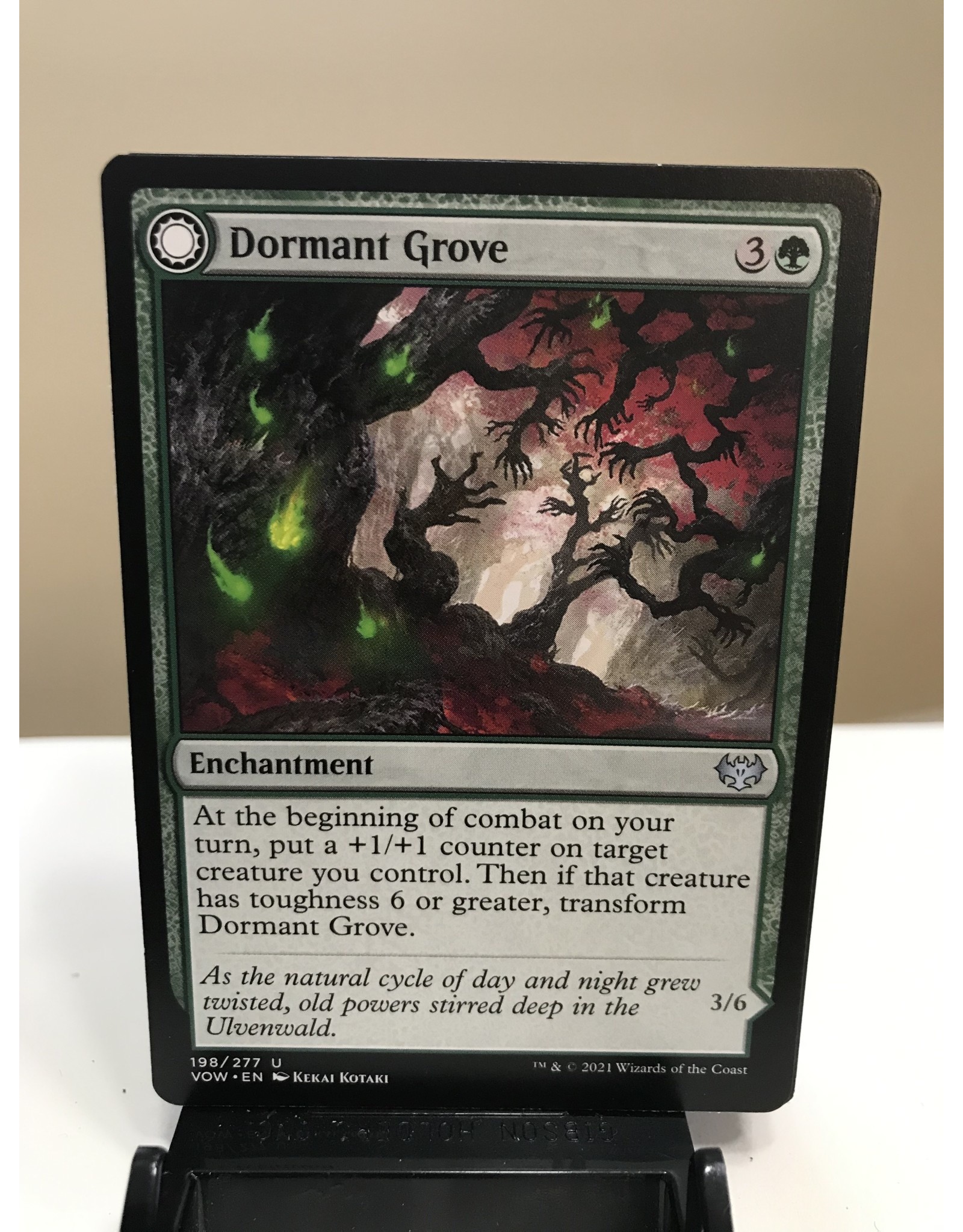 Magic Dormant Grove // Gnarled Grovestrider  (VOW)