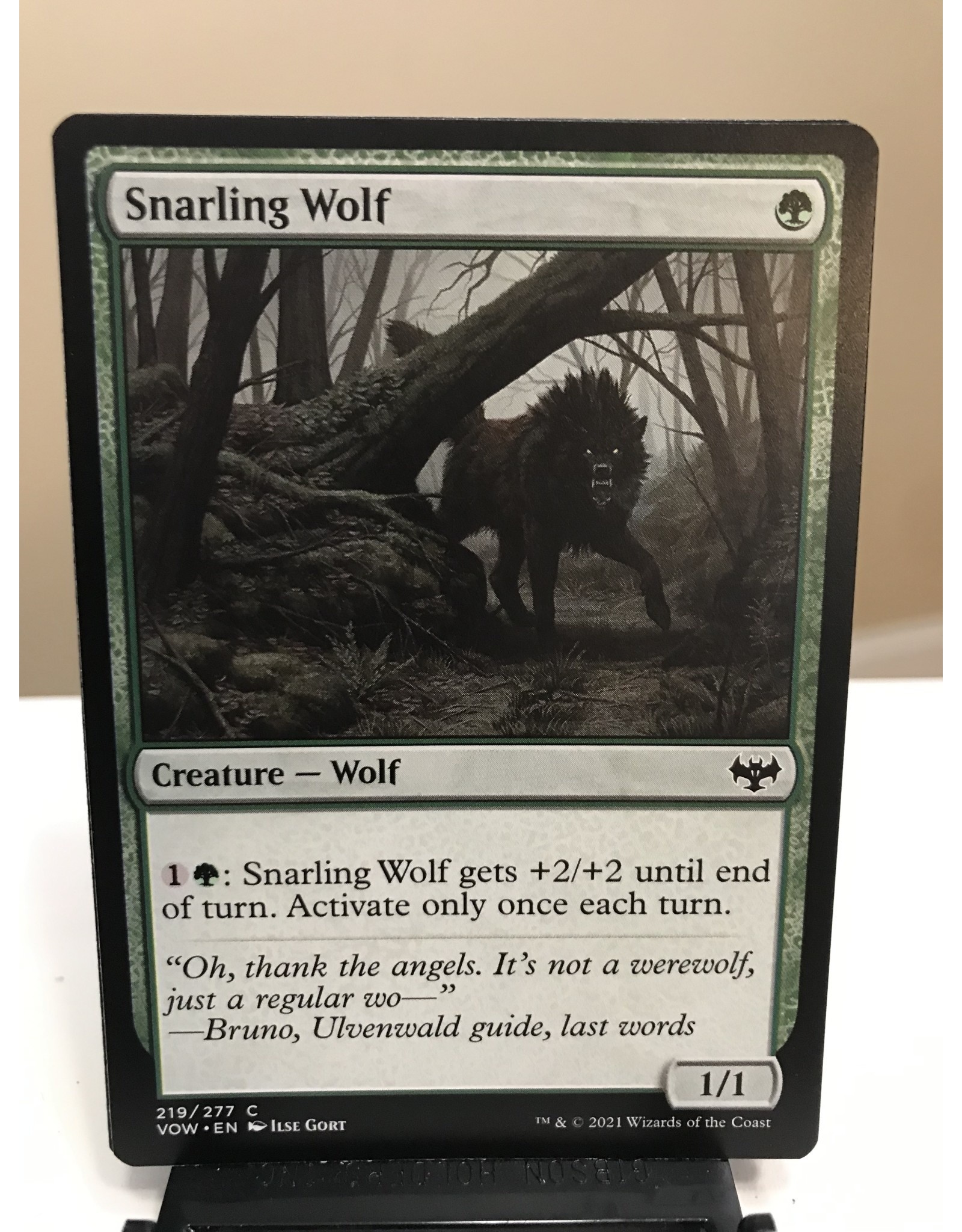 Magic Snarling Wolf  (VOW)