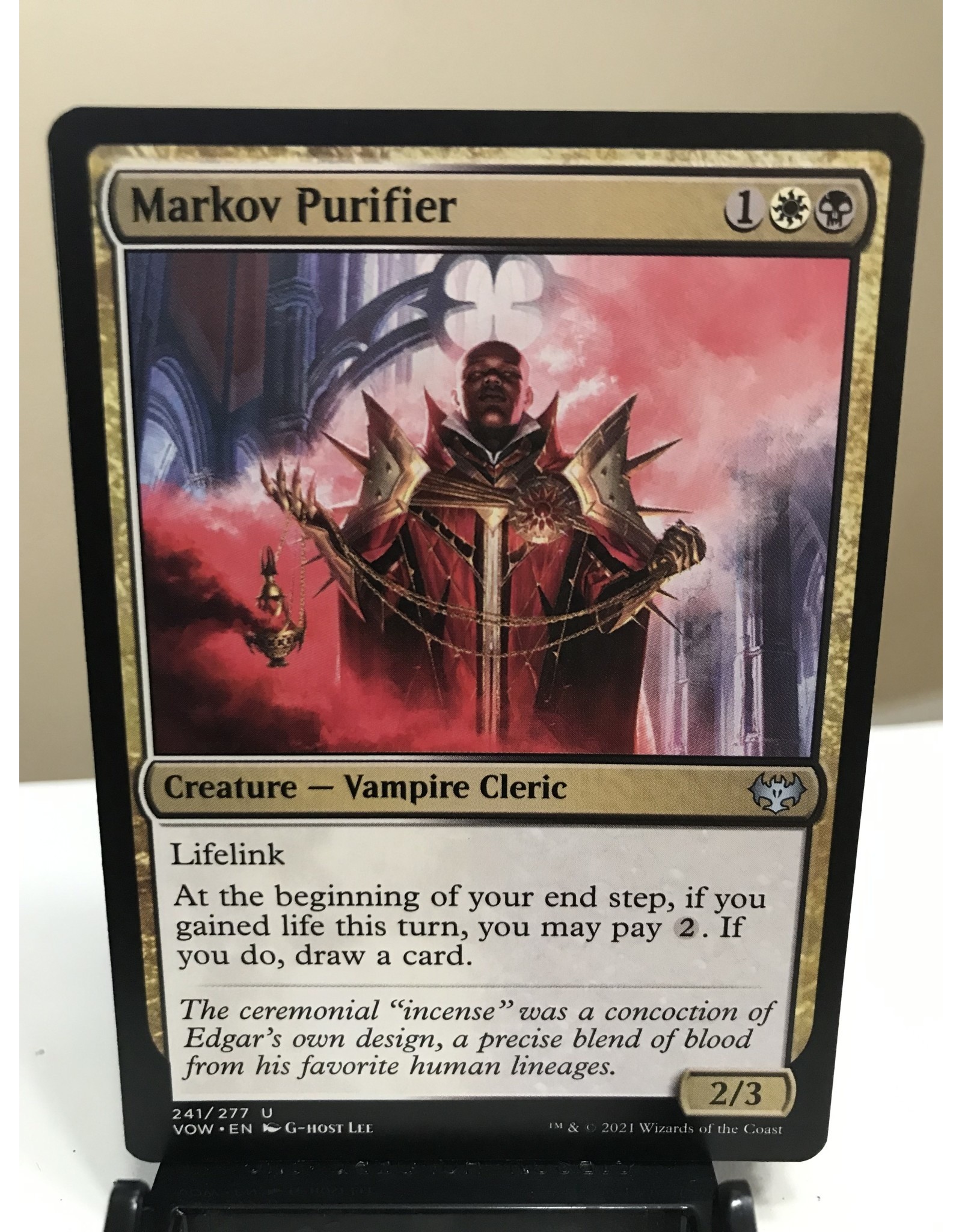 Magic Markov Purifier  (VOW)