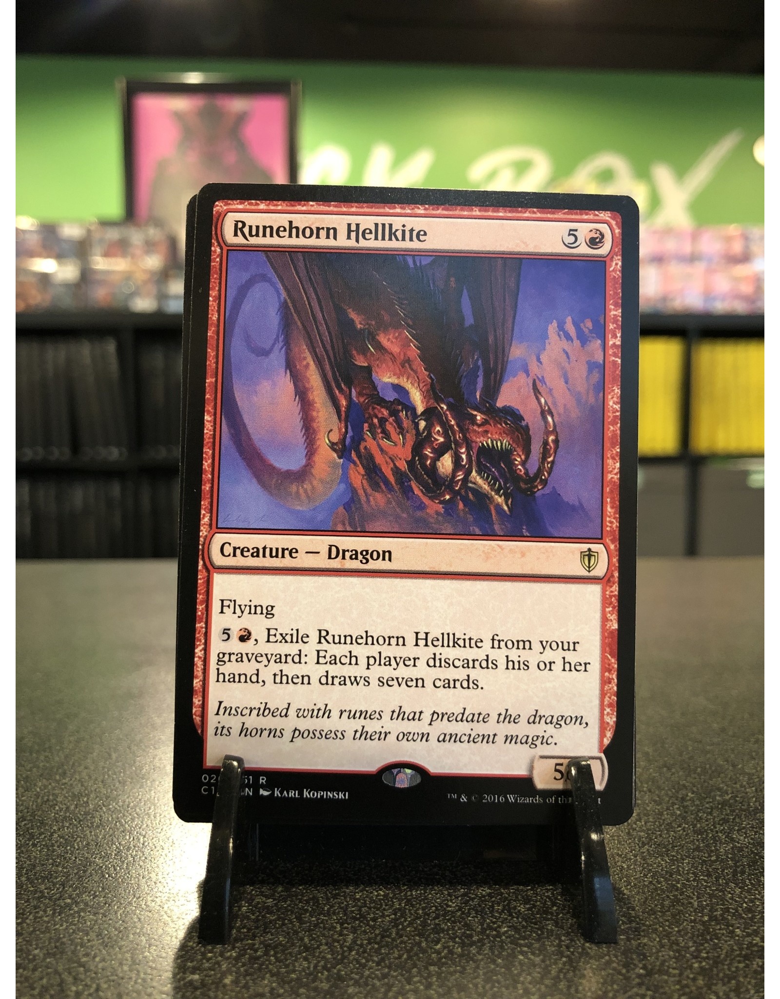 Magic Runehorn Hellkite  (C16)