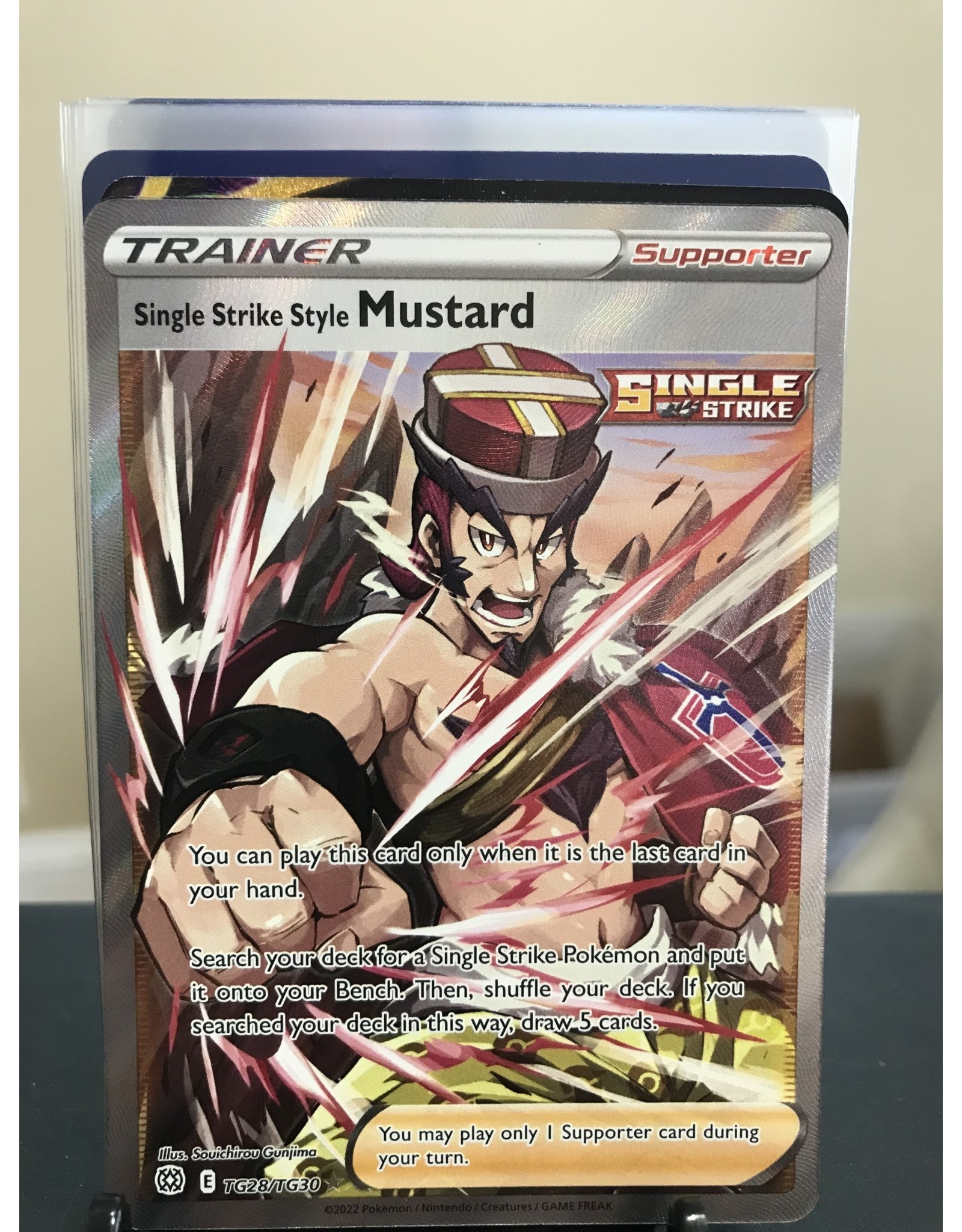 Pokemon Single Strike Style Mustard  TG28/TG30