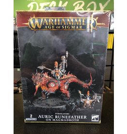Age of Sigmar Auric Runefather on Magmadroth