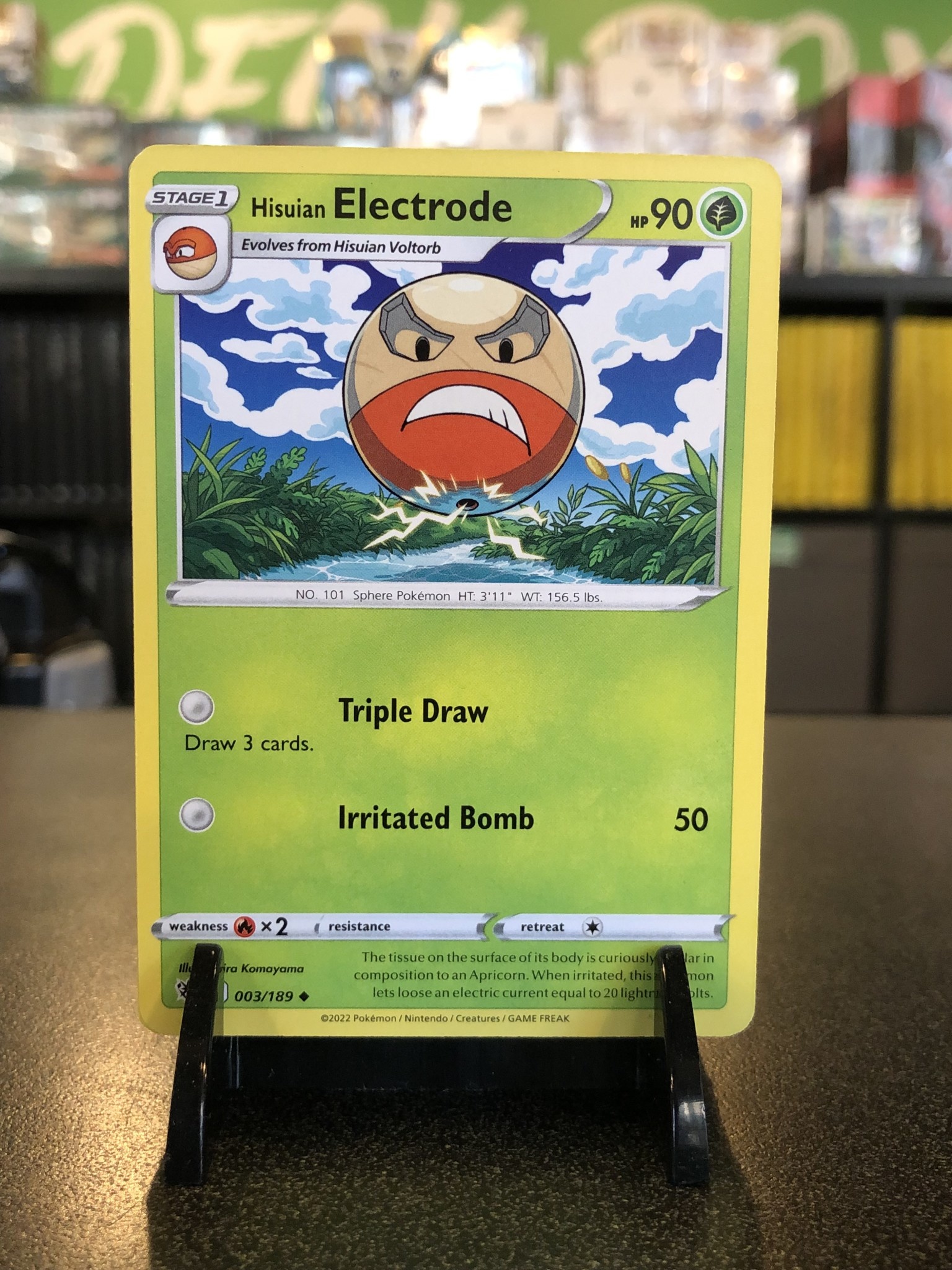 Pokemon Hisuian Electrode 003/189 The Deck Box