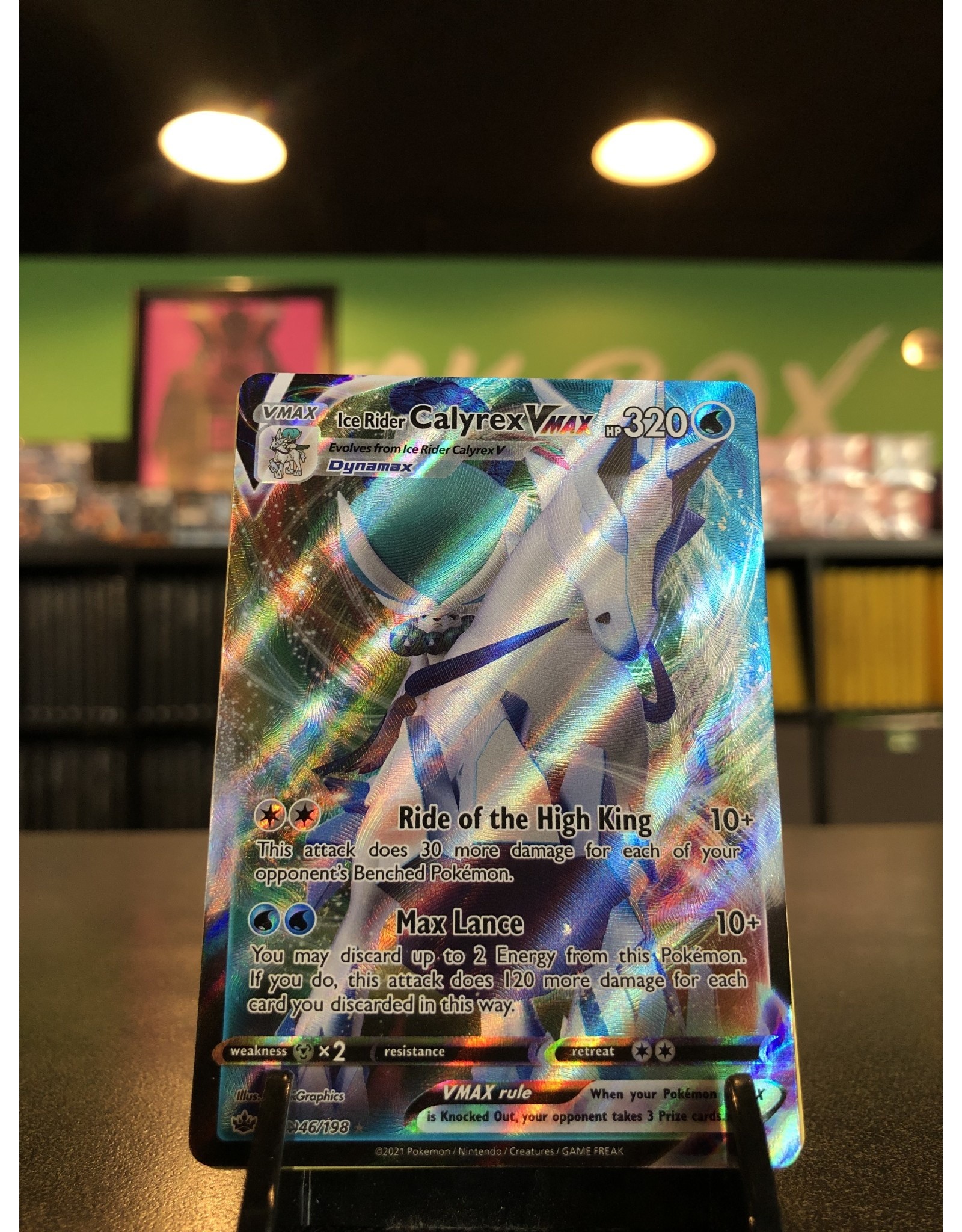 Pokemon Ice Rider CalyrexVMAX 046/198