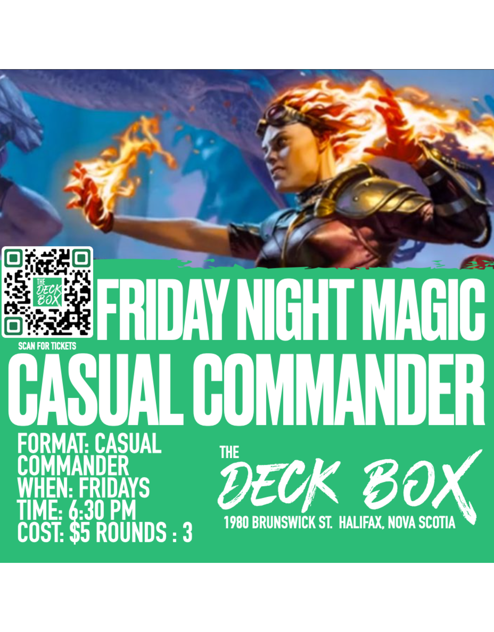 Events Friday Night Magic: Casual Commander Halifax