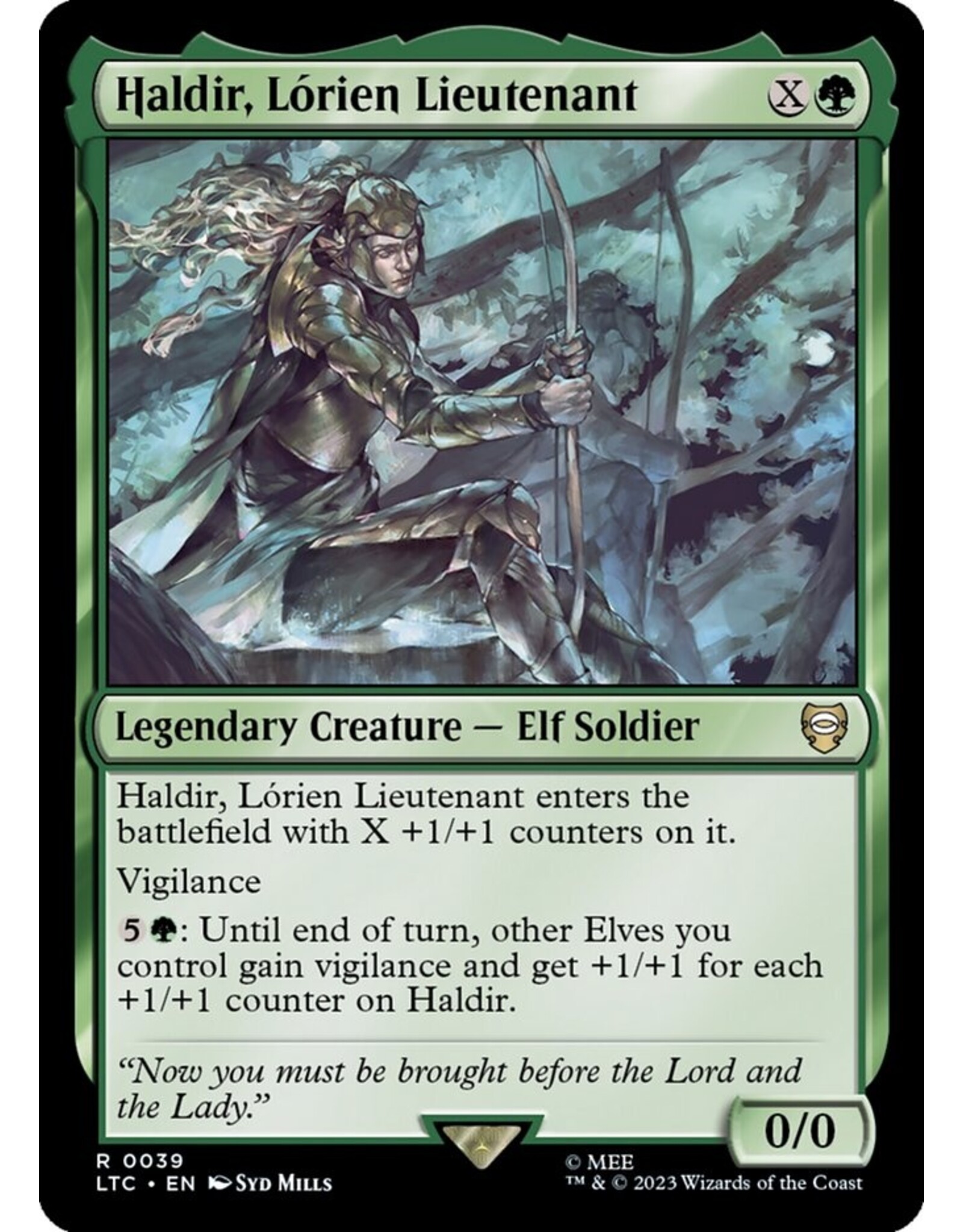 Haldir, Lórien Lieutenant  (LTC)