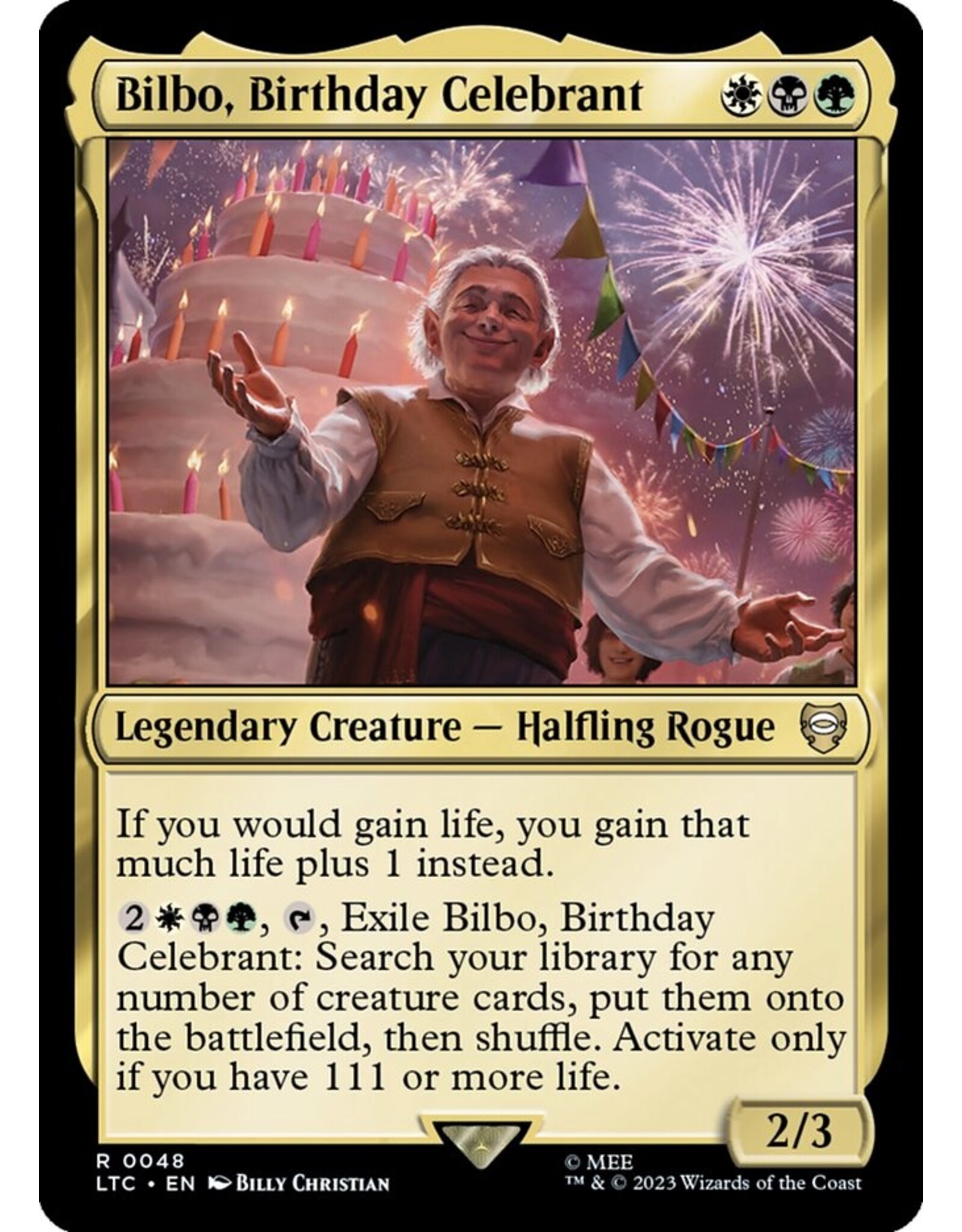 Bilbo, Birthday Celebrant  (LTC)