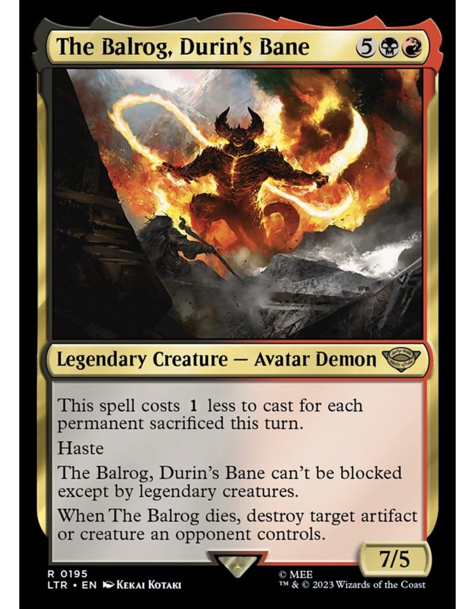 The Balrog, Durin's Bane  (LTR)