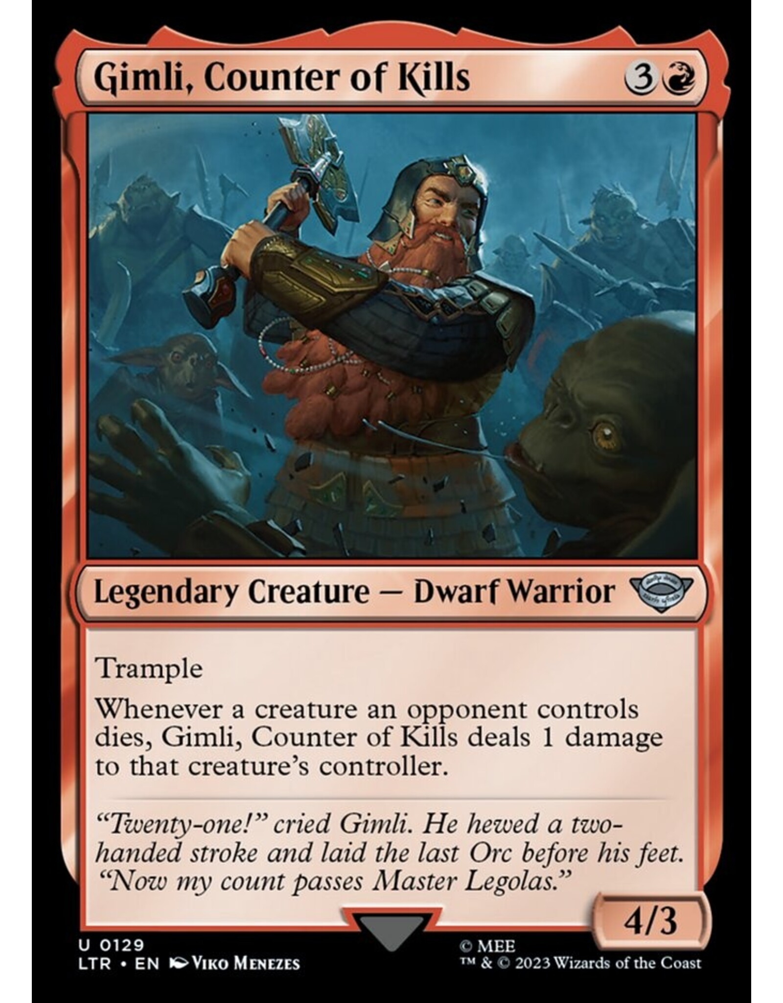 Gimli, Counter of Kills  (LTR)