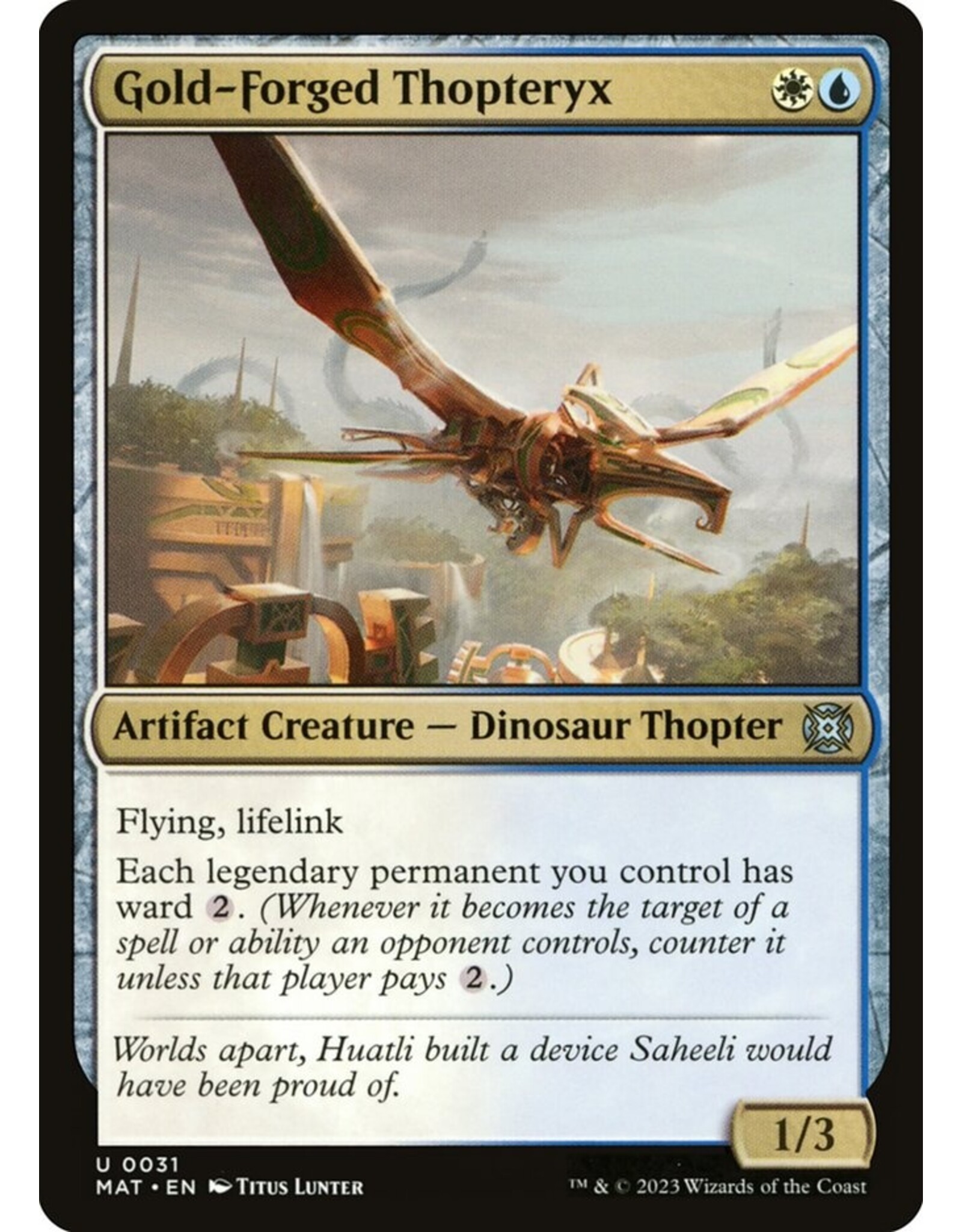 Gold-Forged Thopteryx  (MAT)