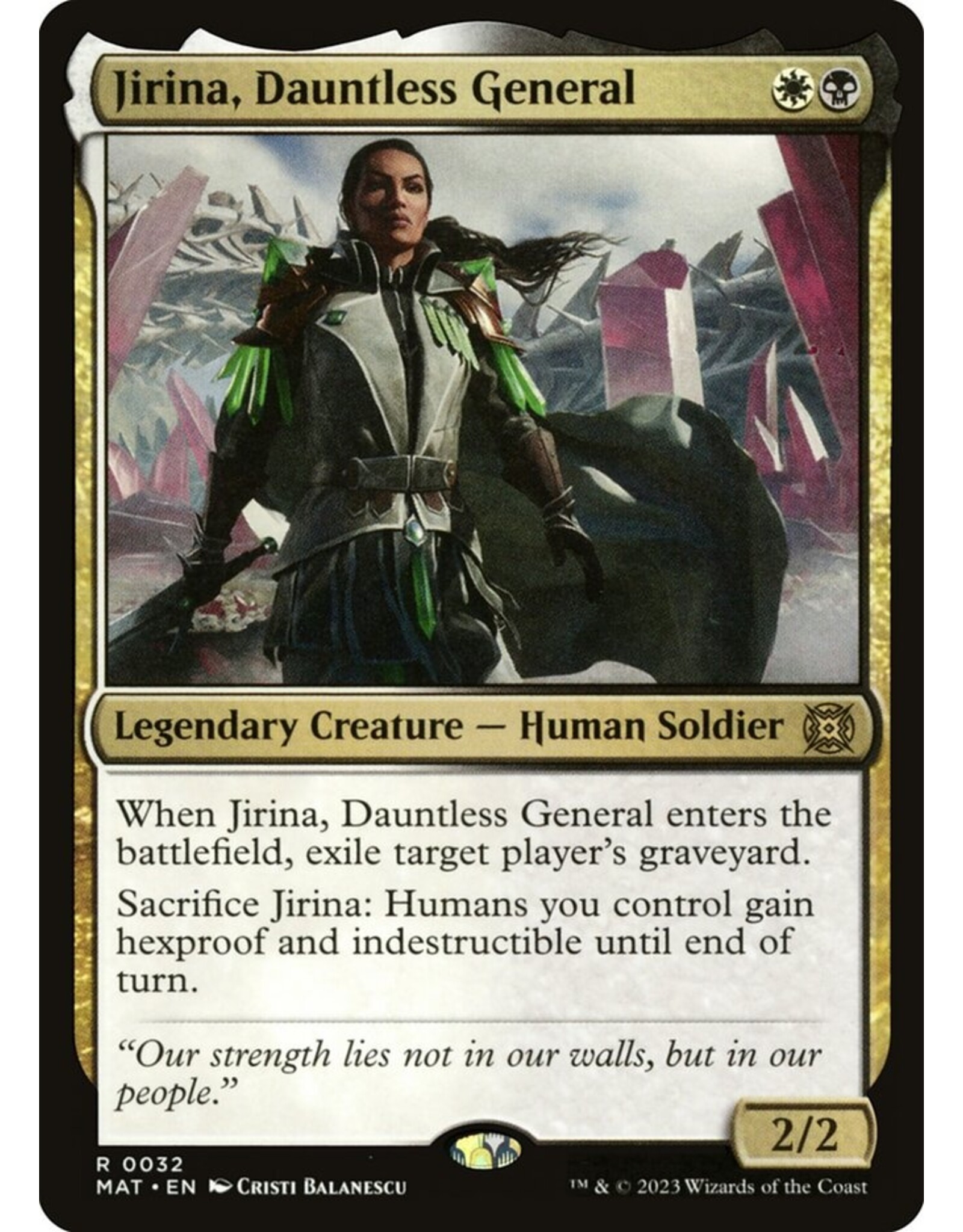 Jirina, Dauntless General  (MAT)