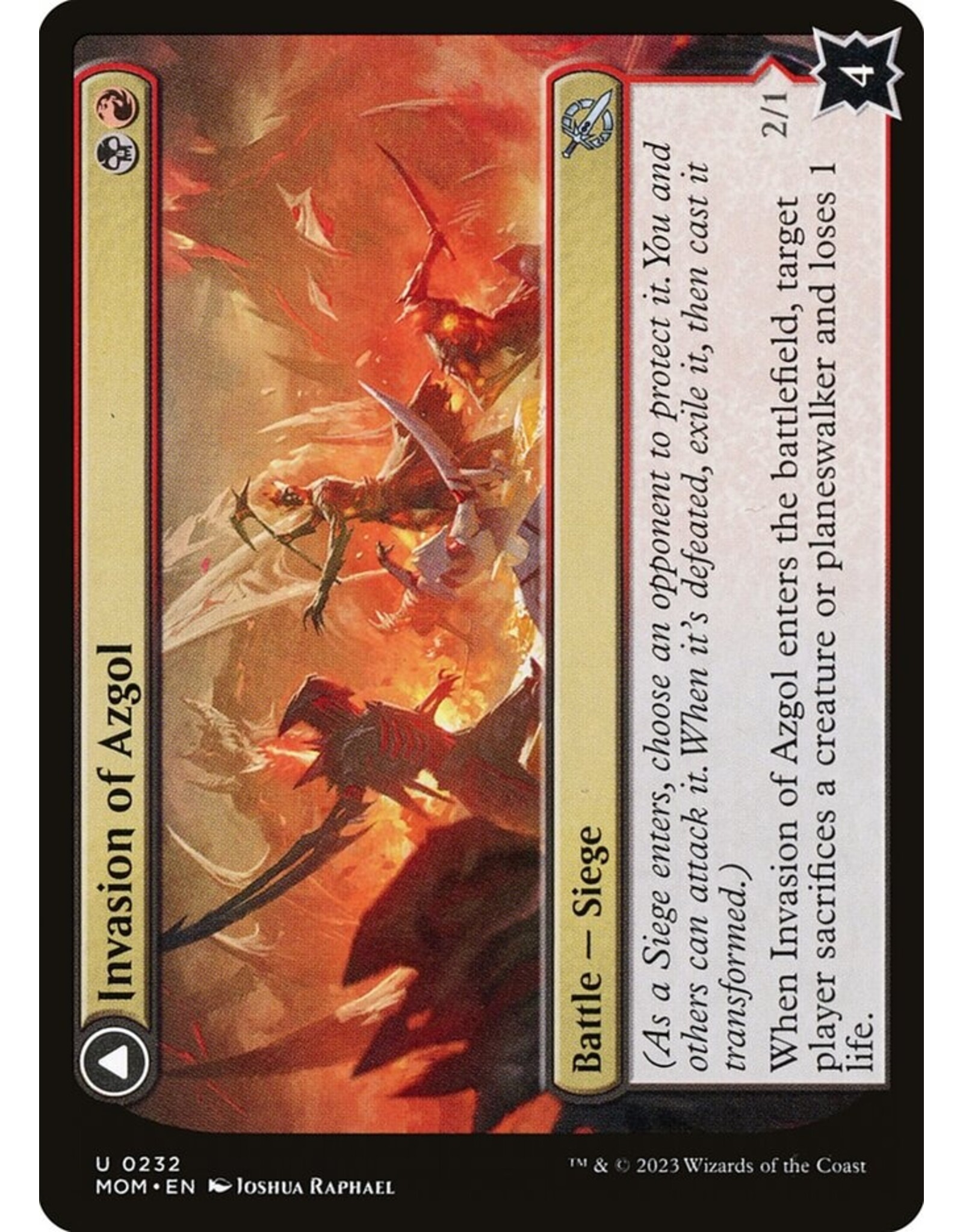 Invasion of Azgol // Ashen Reaper  (MOM)