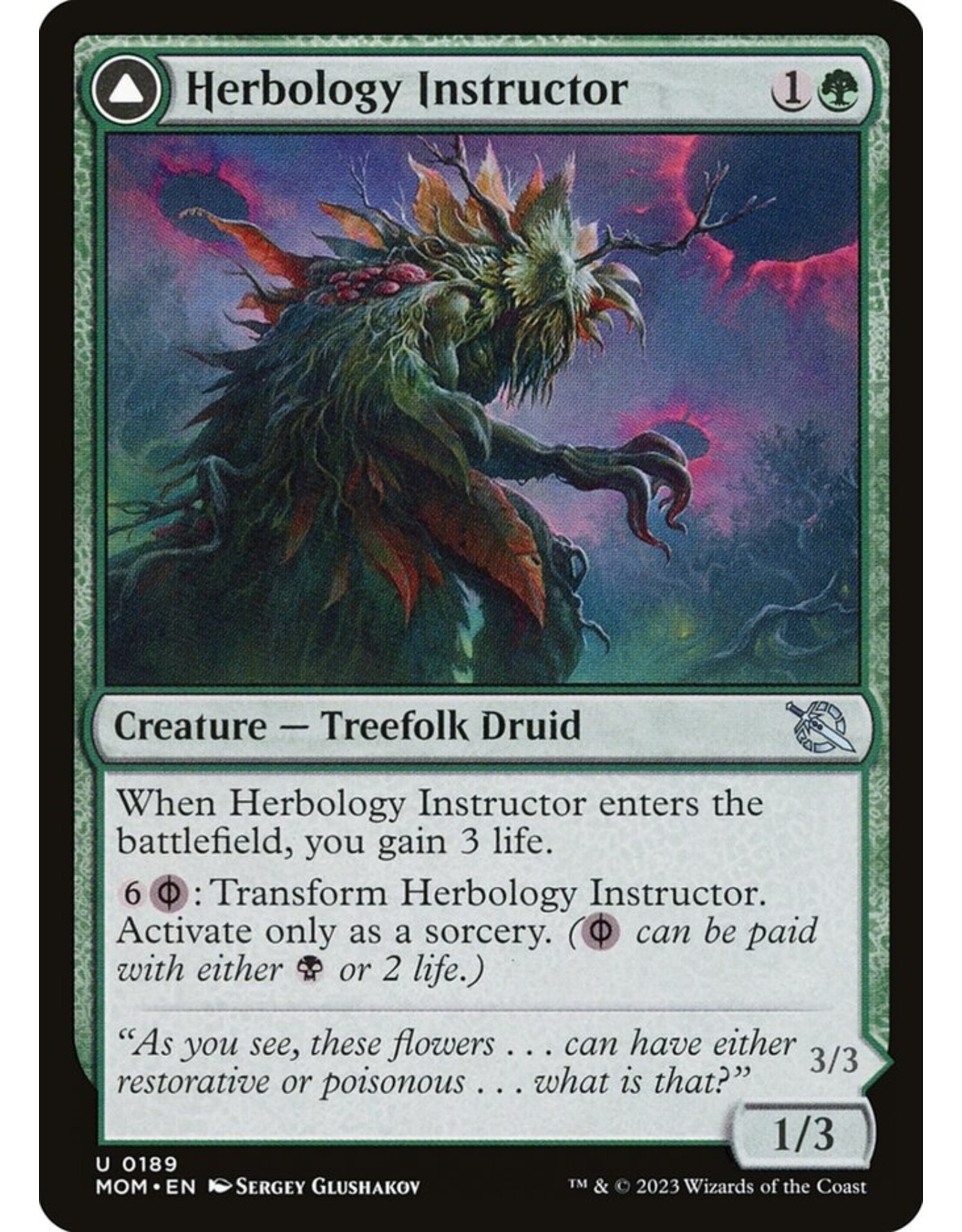 Herbology Instructor // Malady Invoker  (MOM)
