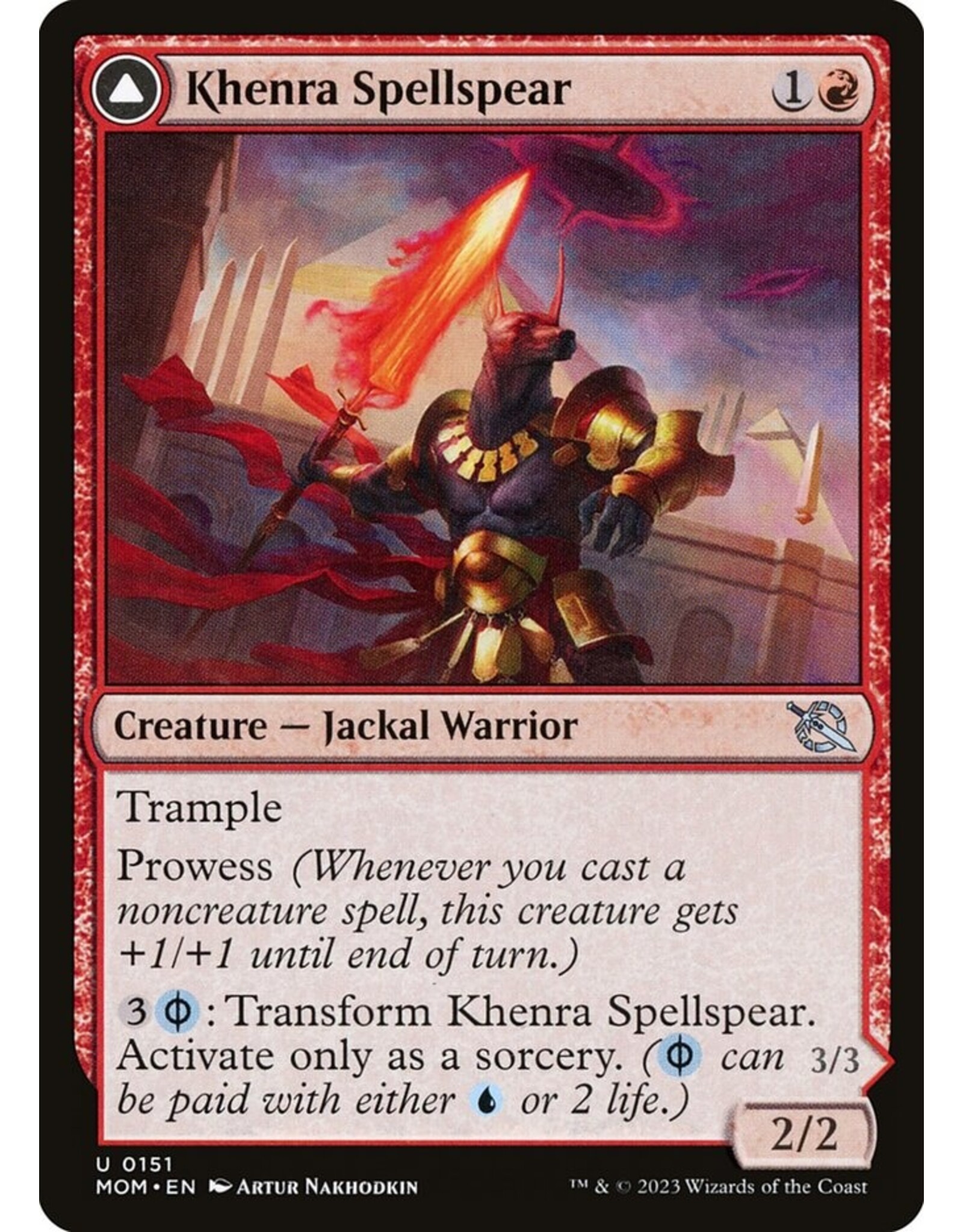 Khenra Spellspear // Gitaxian Spellstalker  (MOM)