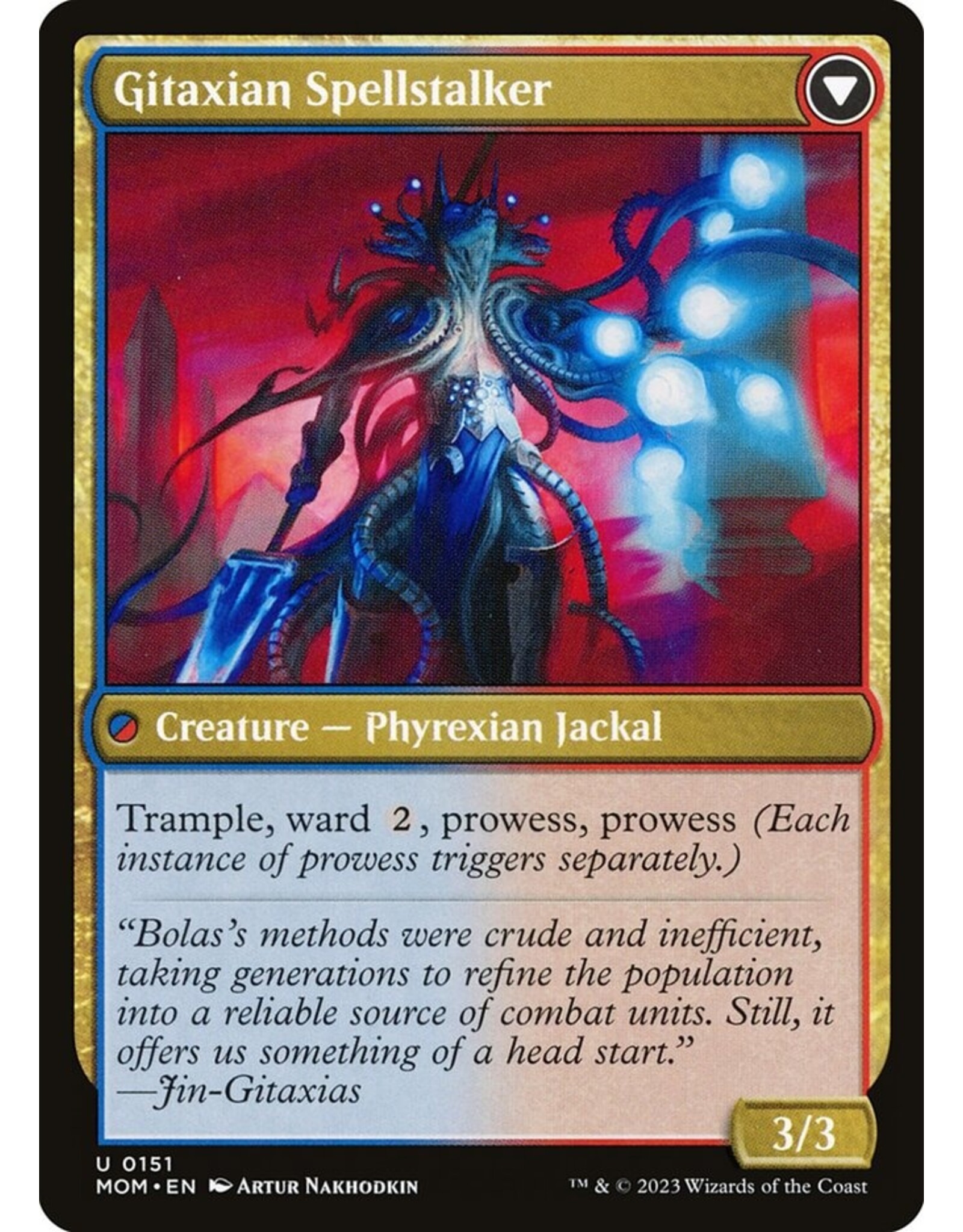 Khenra Spellspear // Gitaxian Spellstalker  (MOM)