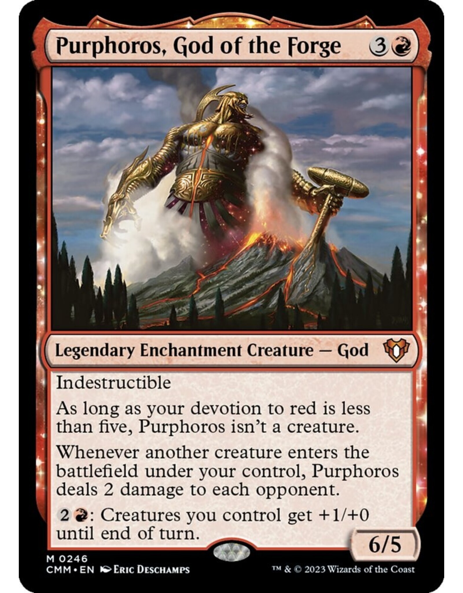 Magic Purphoros, God of the Forge  (CMM)