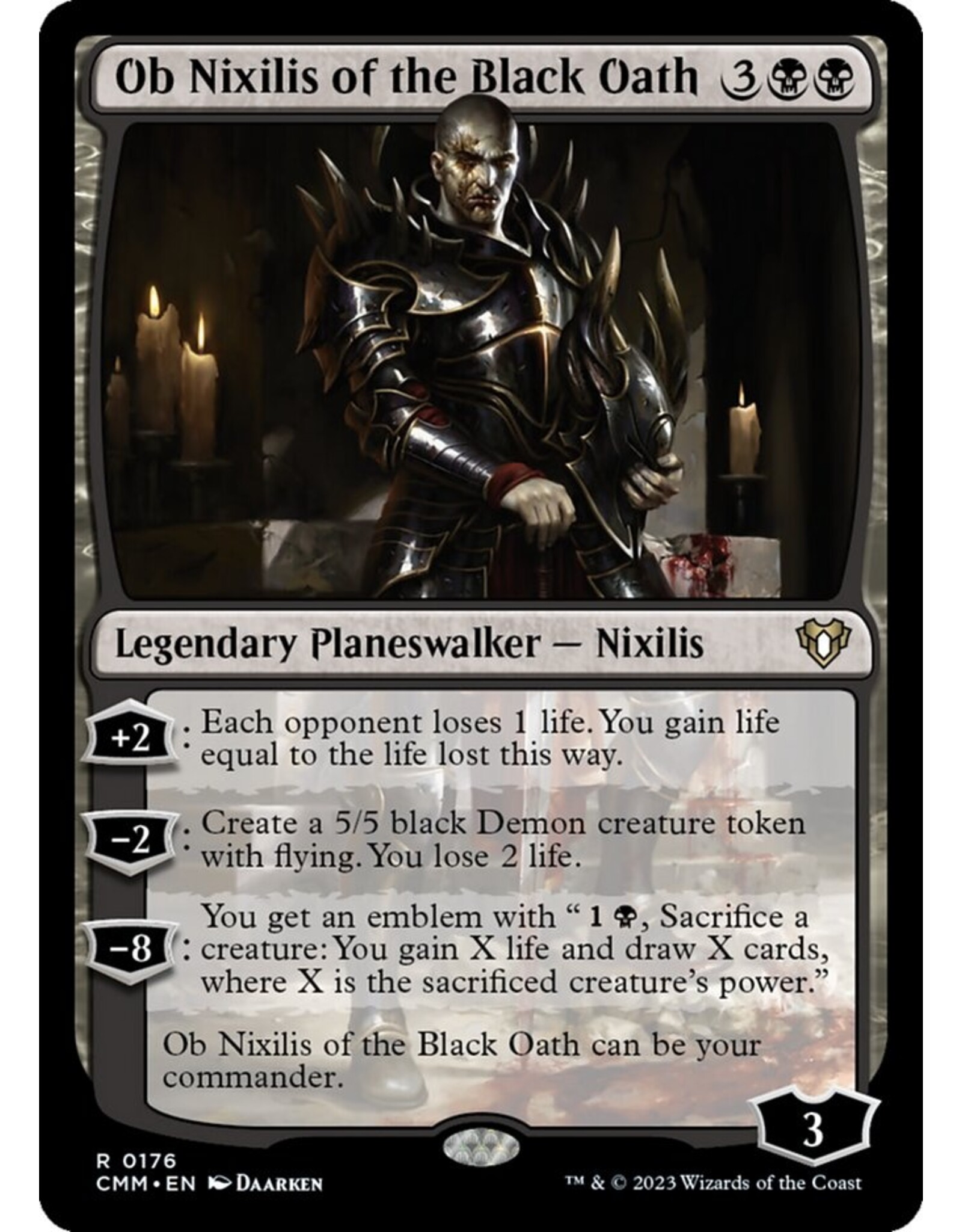 Magic Ob Nixilis of the Black Oath  (CMM)