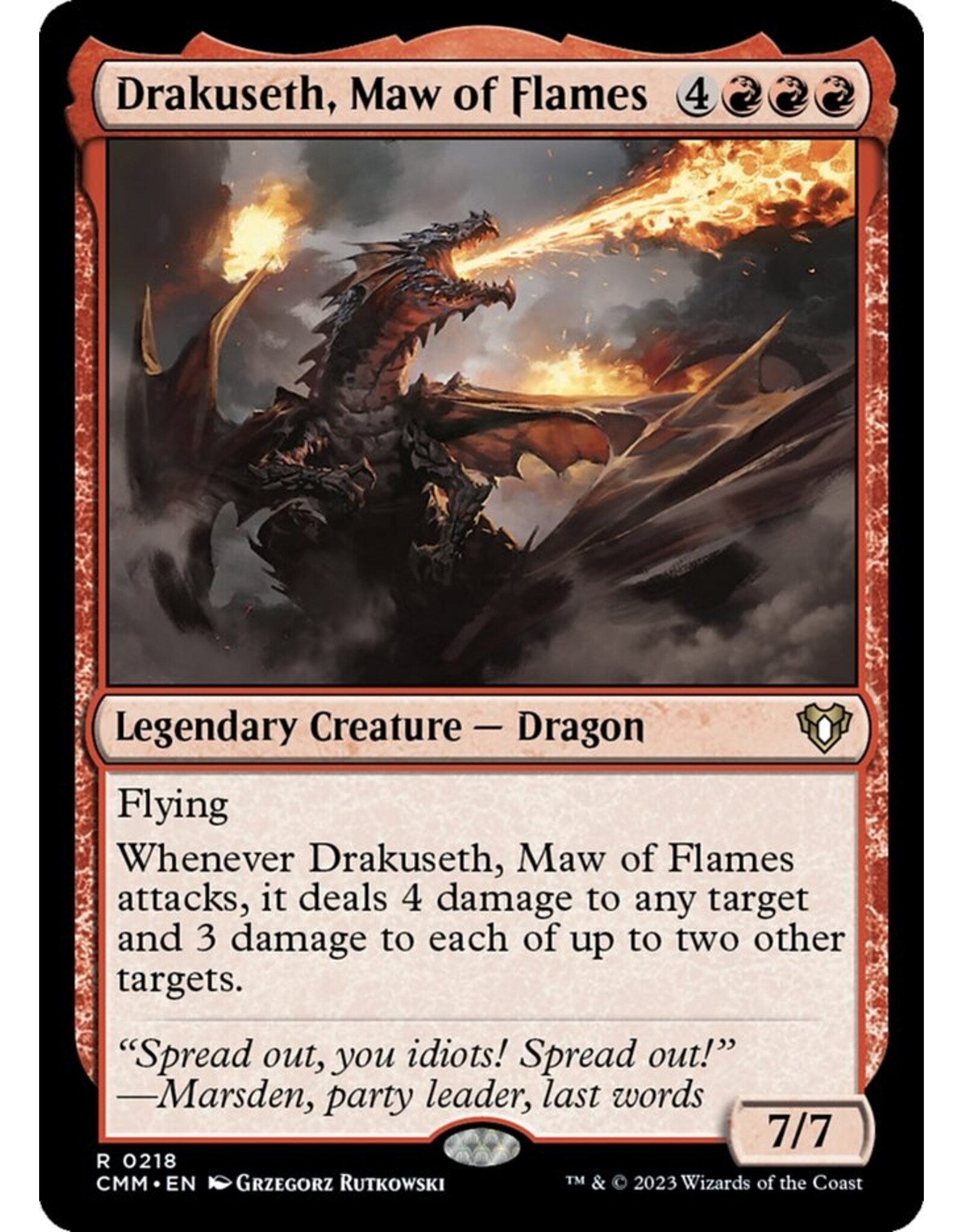 Magic Drakuseth, Maw of Flames  (CMM)