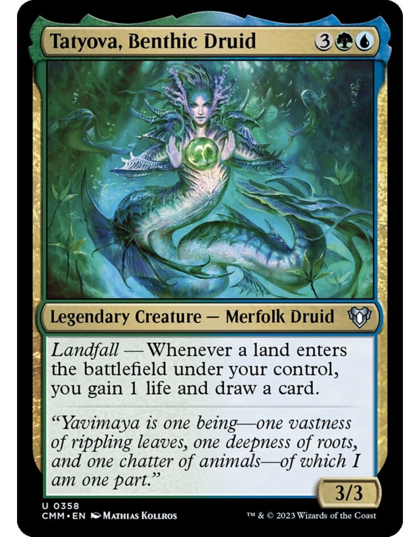 Magic Tatyova, Benthic Druid  (CMM)