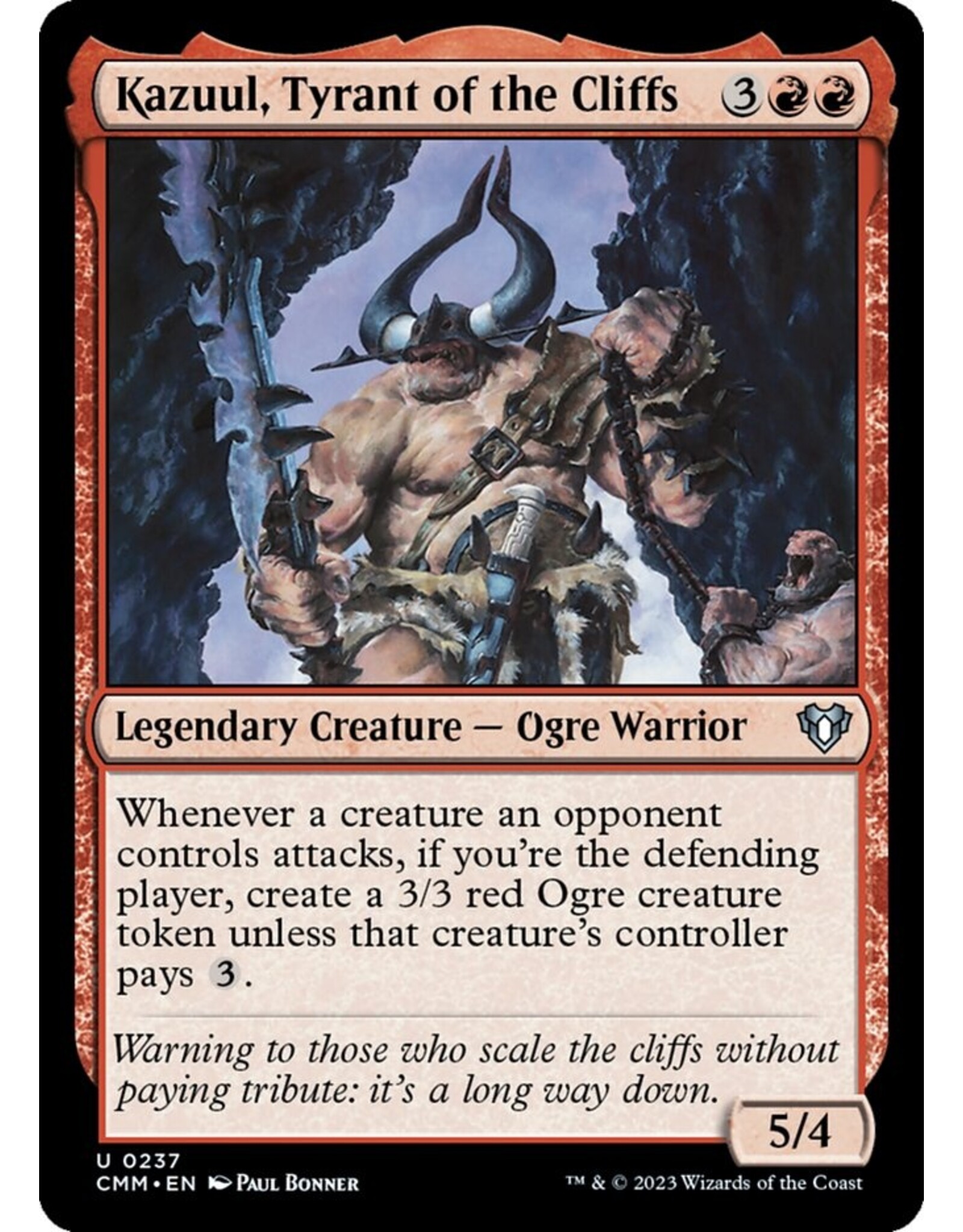 Magic Kazuul, Tyrant of the Cliffs  (CMM)
