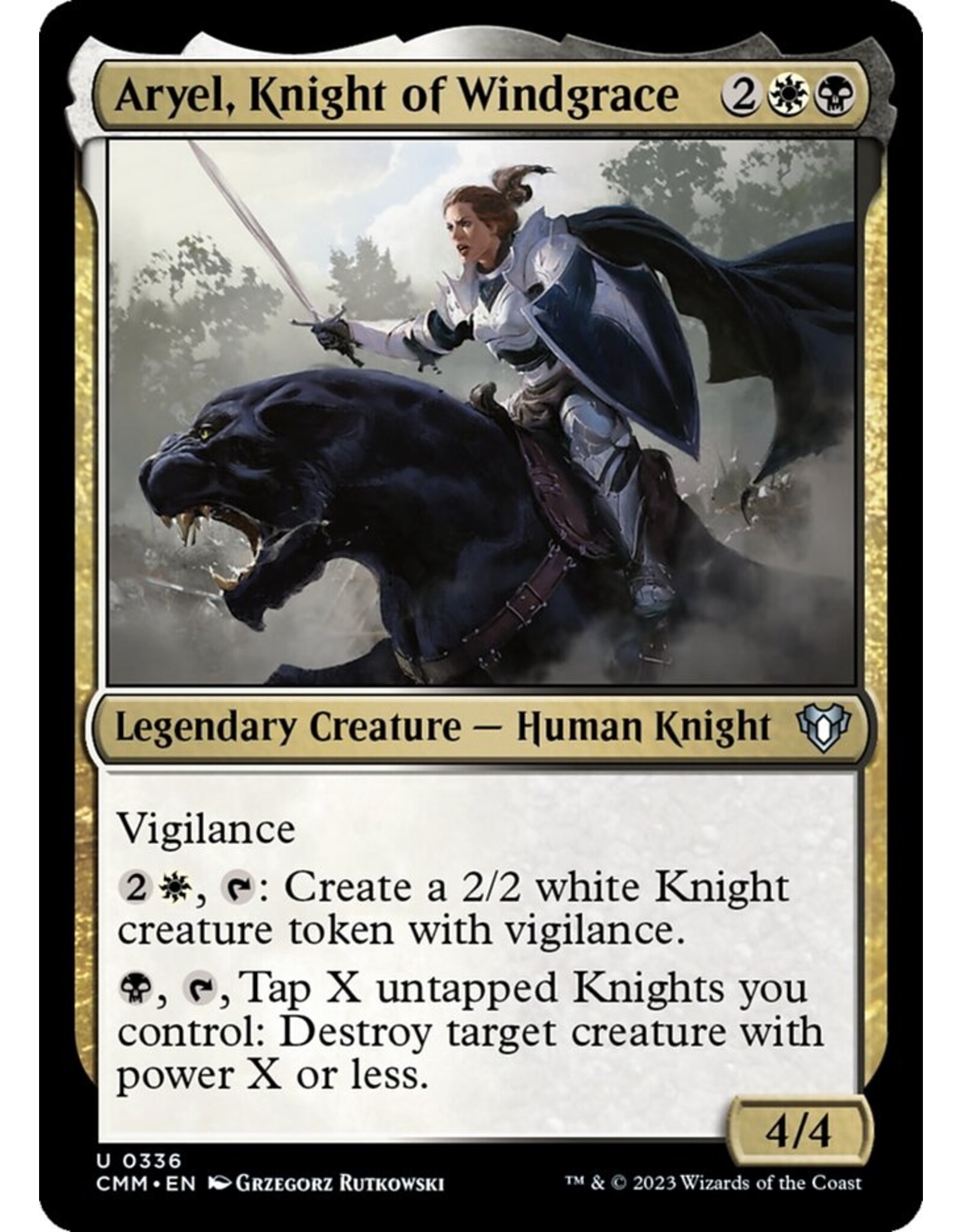 Magic Aryel, Knight of Windgrace  (CMM)