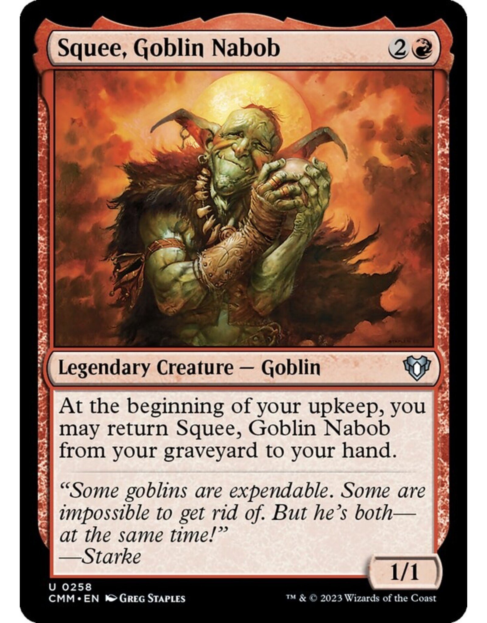 Magic Squee, Goblin Nabob  (CMM)