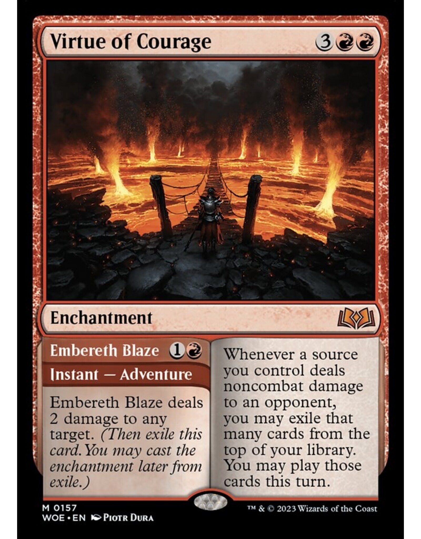 Magic Virtue of Courage // Embereth Blaze  (WOE)