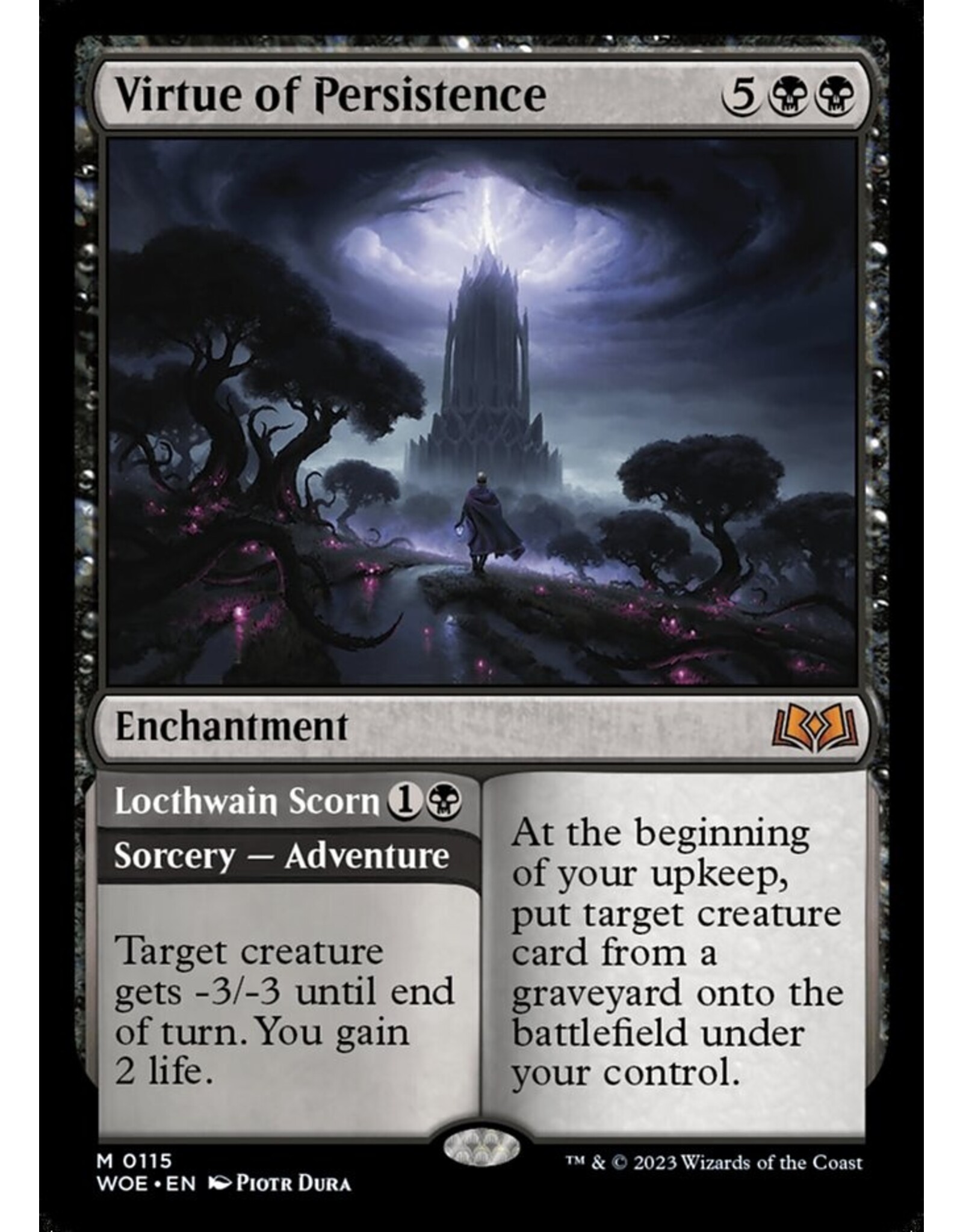 Magic Virtue of Persistence // Locthwain Scorn  (WOE)