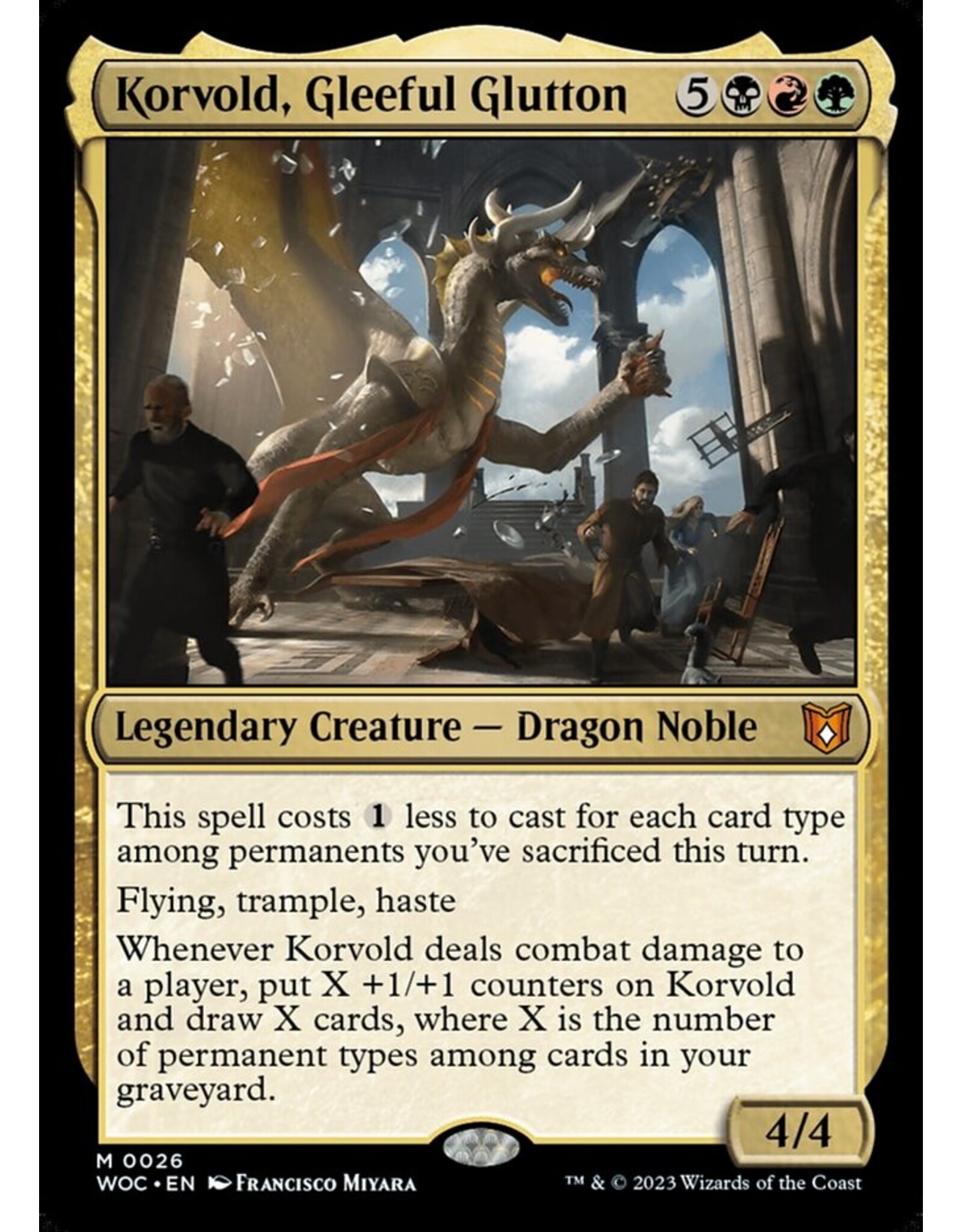 Magic Korvold, Gleeful Glutton  (WOC)