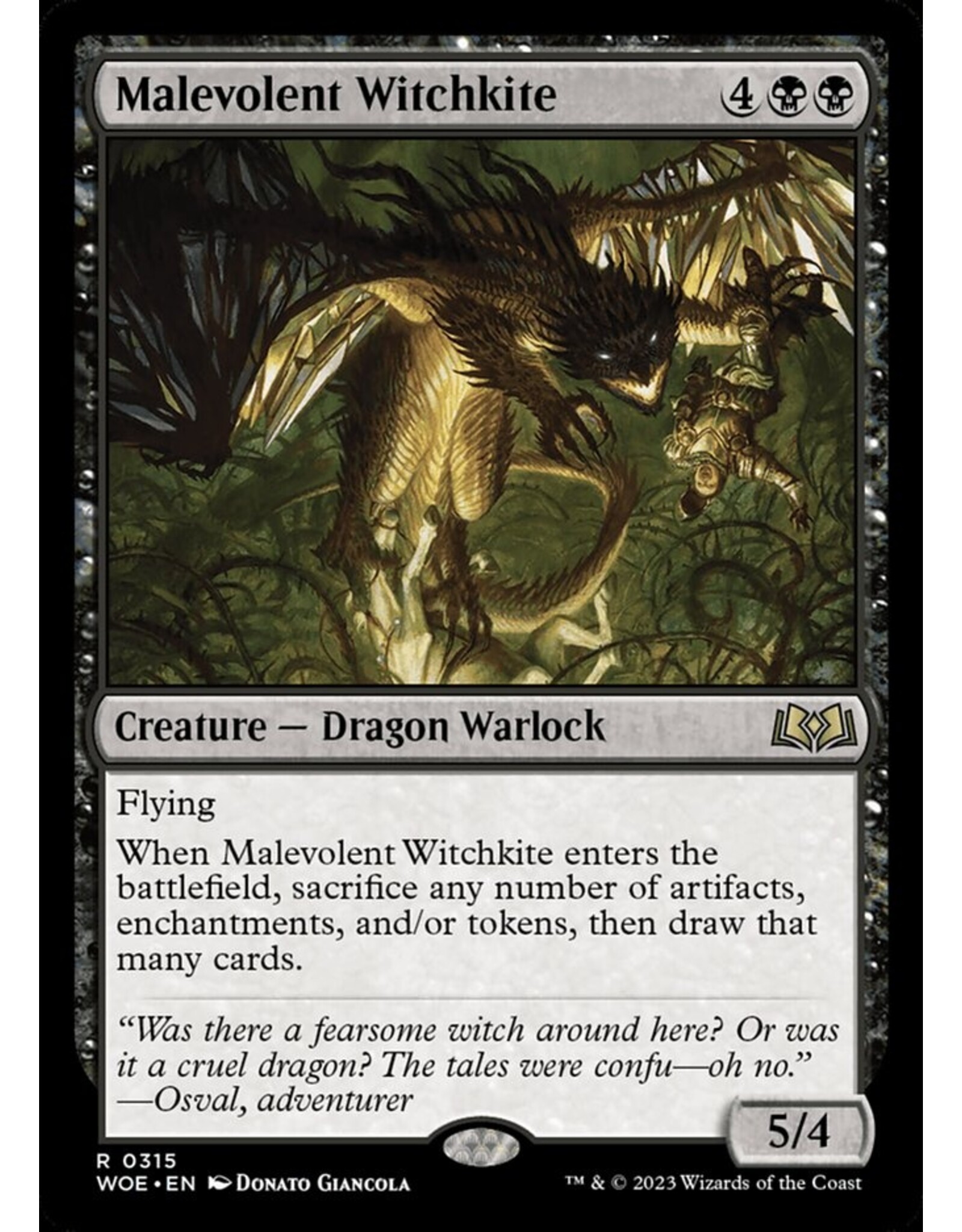 Magic Malevolent Witchkite  (WOE)