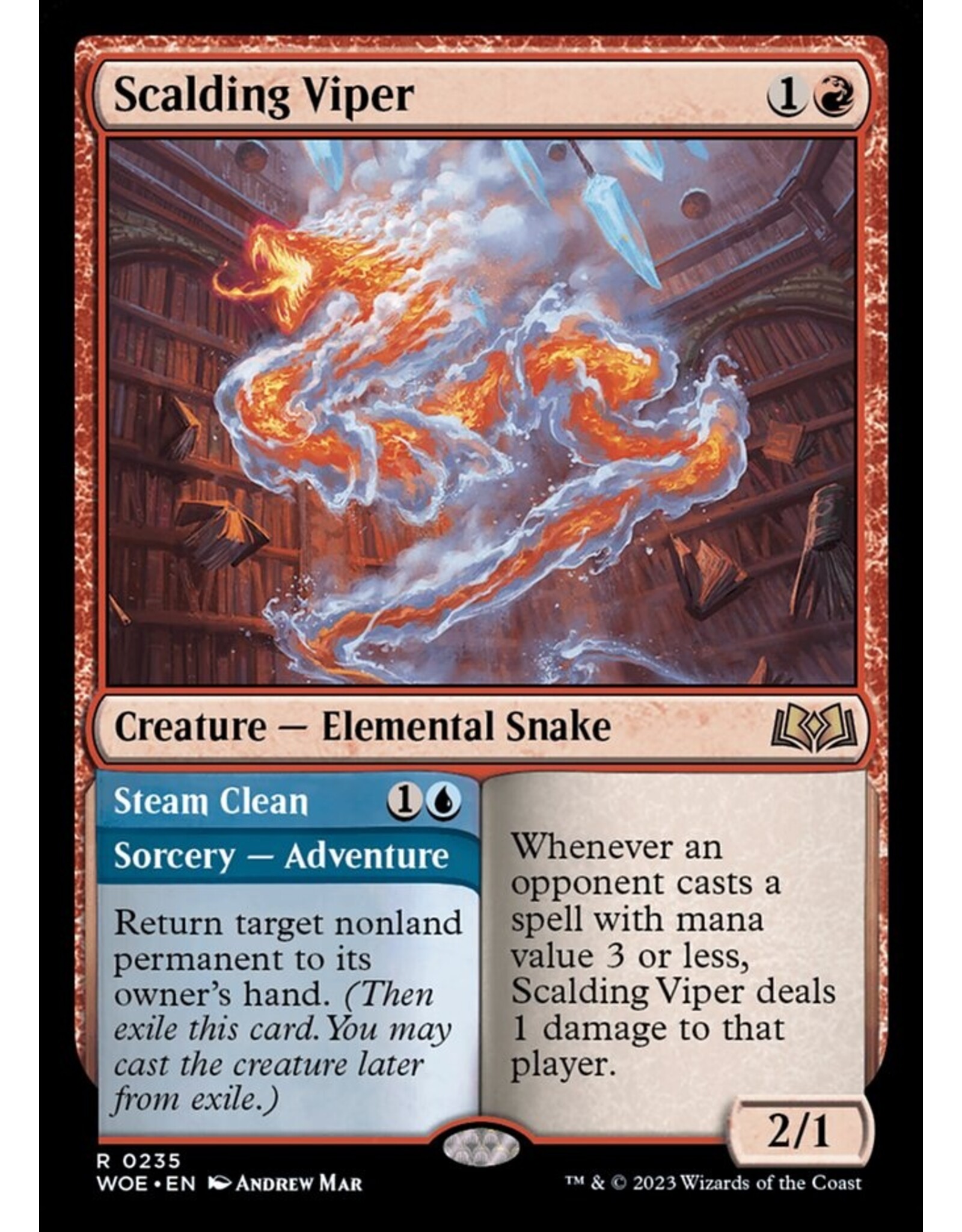 Magic Scalding Viper // Steam Clean  (WOE)