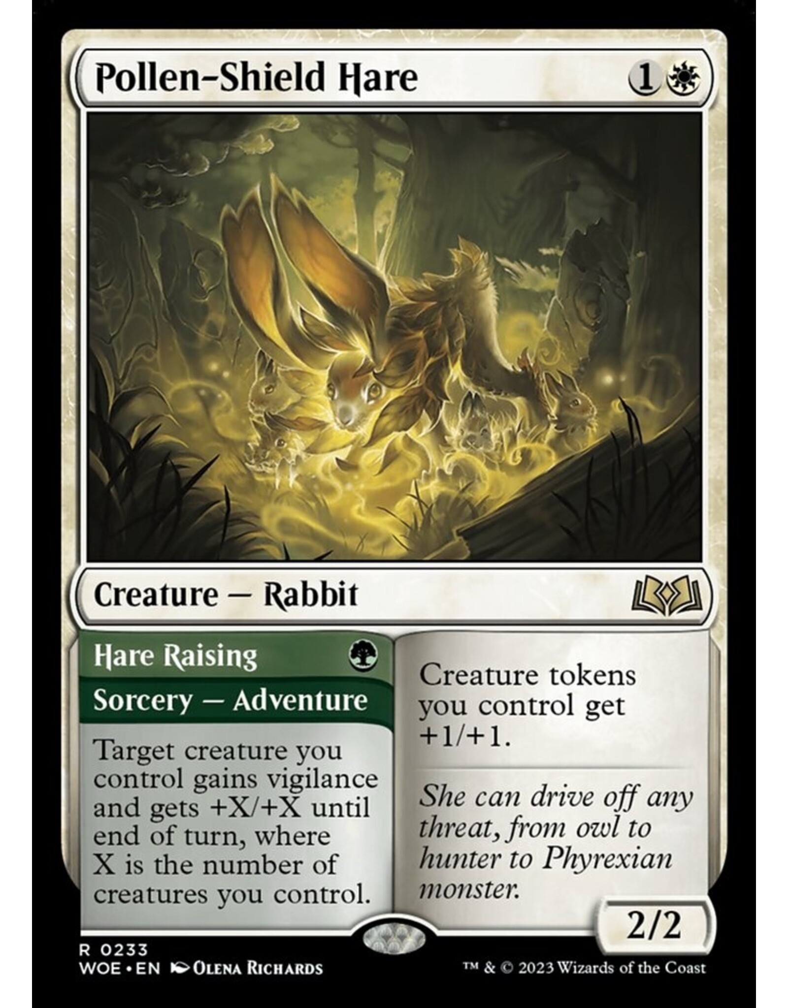 Magic Pollen-Shield Hare // Hare Raising  (WOE)