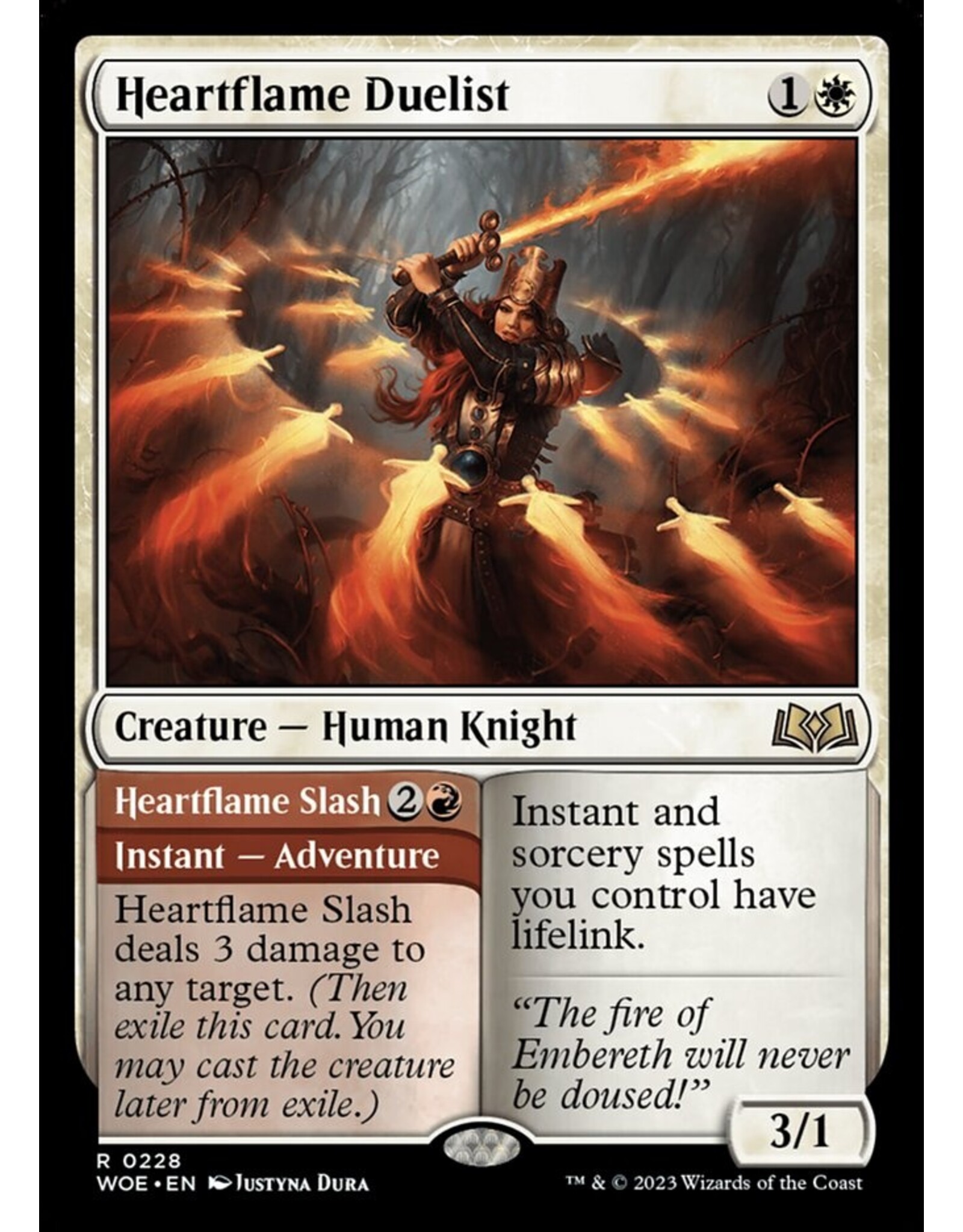 Magic Heartflame Duelist // Heartflame Slash  (WOE)