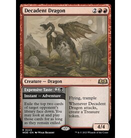 Magic Decadent Dragon // Expensive Taste  (WOE)