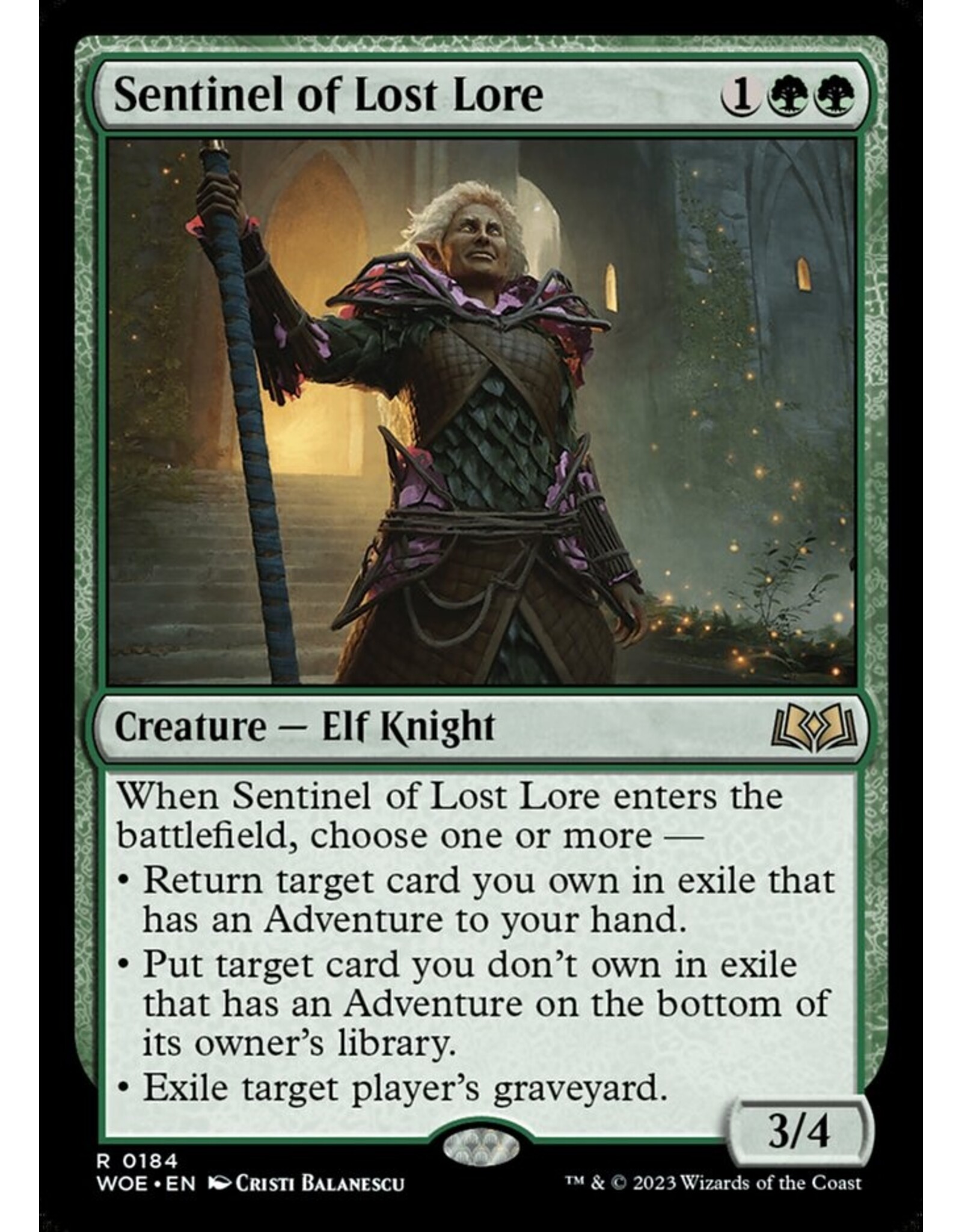 Magic Sentinel of Lost Lore  (WOE)