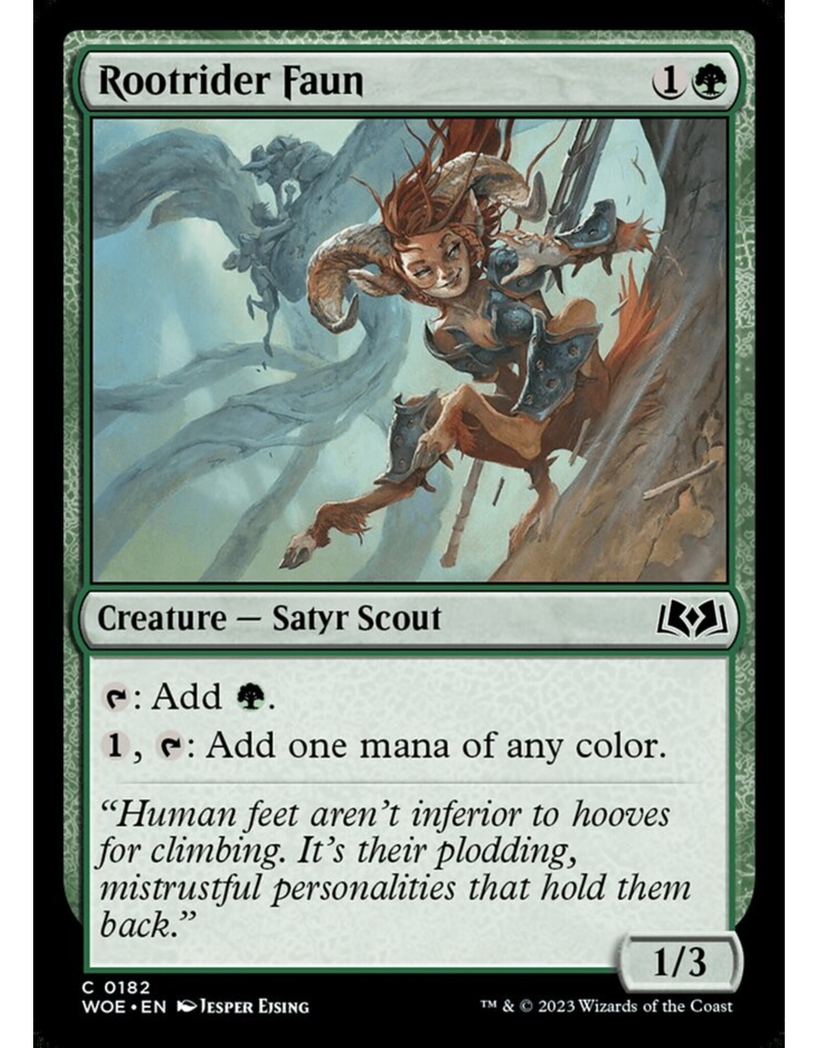 Magic Rootrider Faun  (WOE)