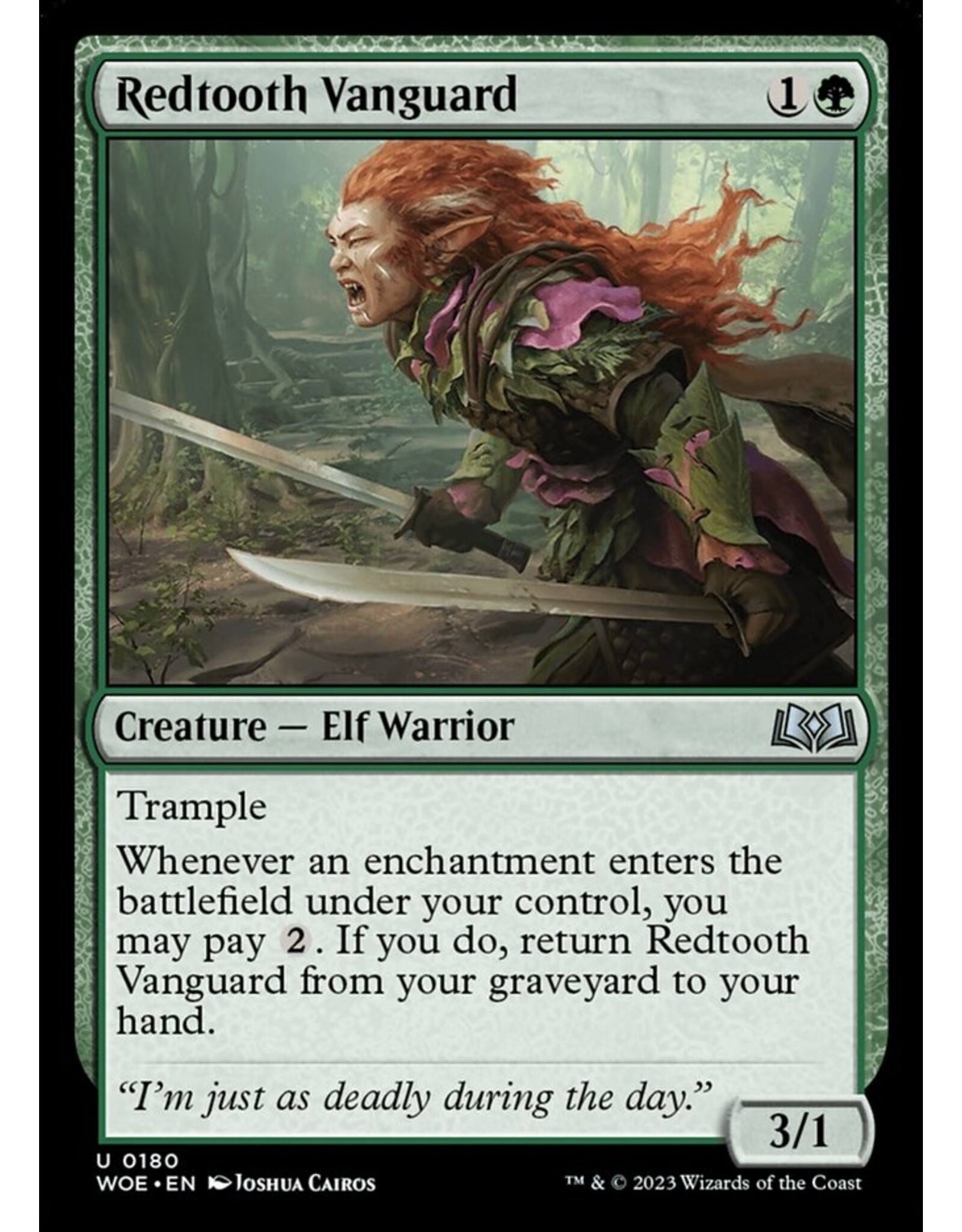 Magic Redtooth Vanguard  (WOE)