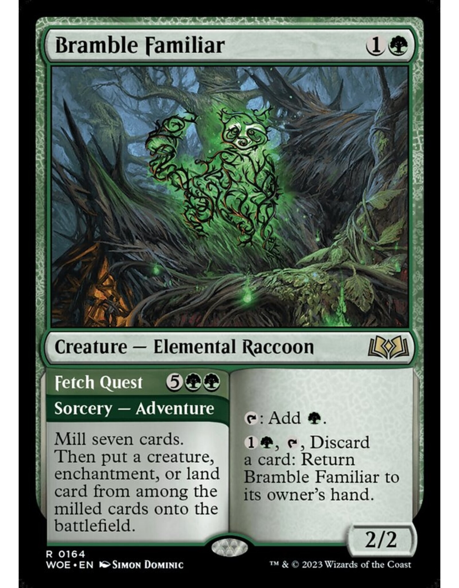 Magic Bramble Familiar // Fetch Quest  (WOE)