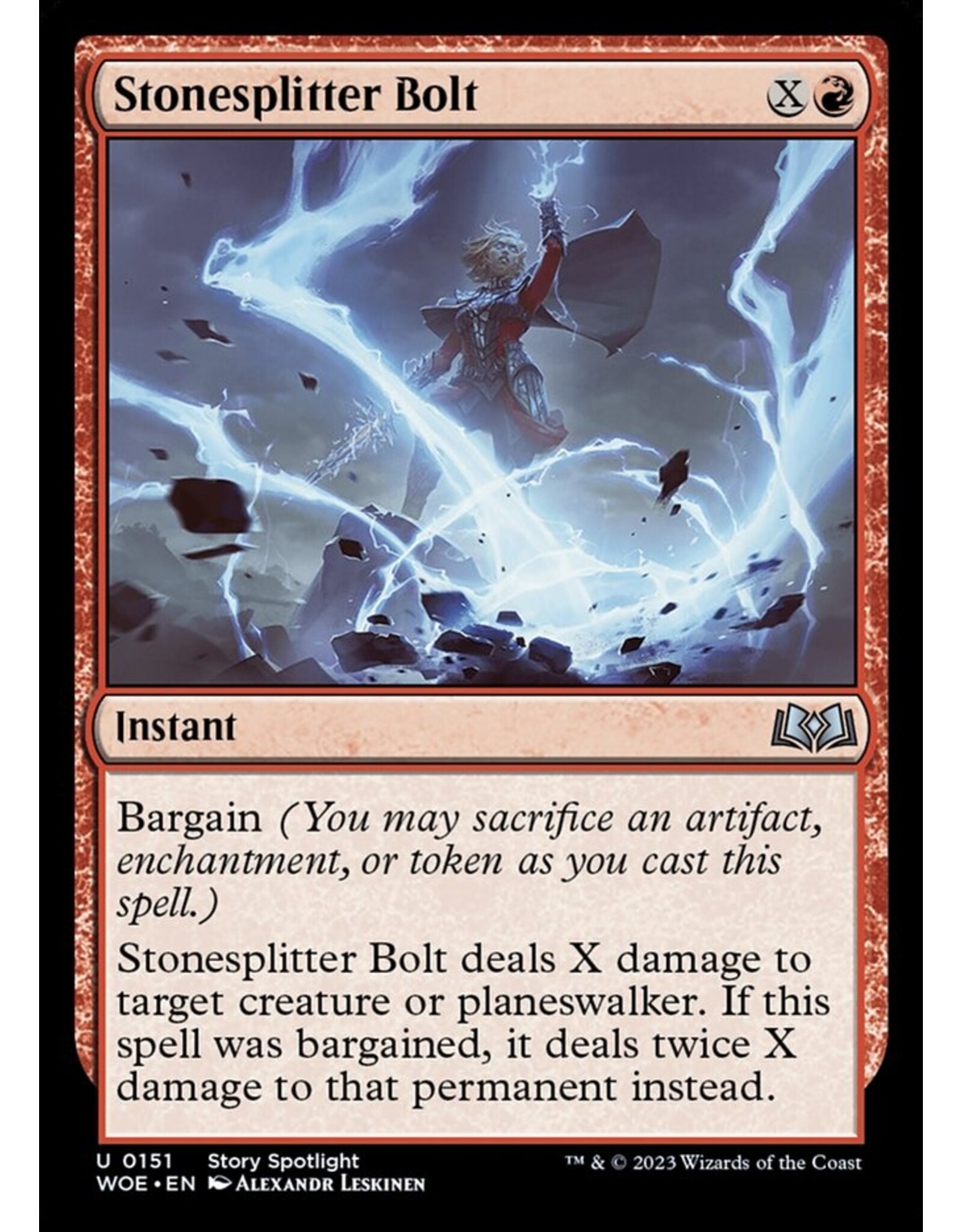 Magic Stonesplitter Bolt  (WOE)