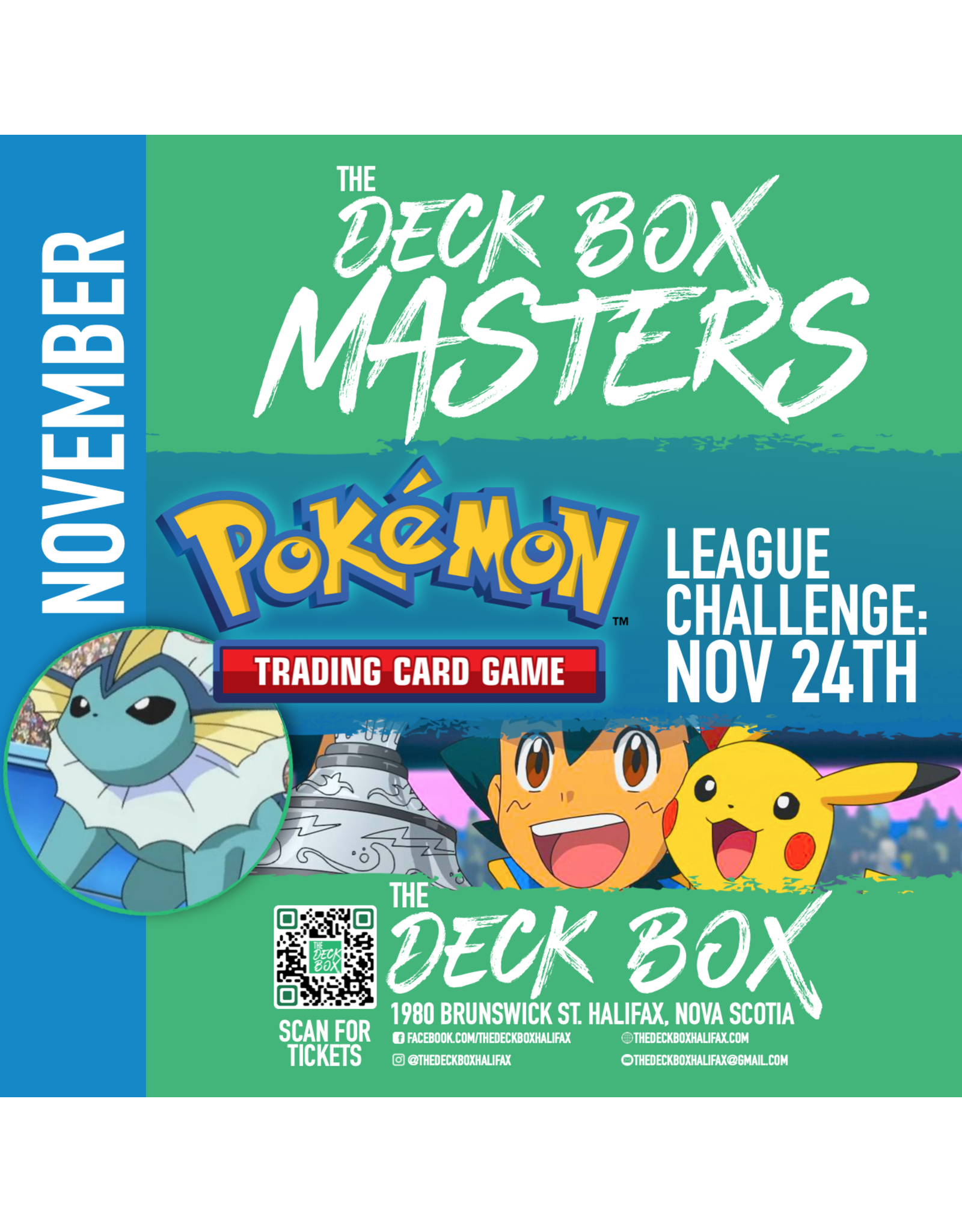 Events Pokemon Masters League Challenge (November 24th @ 1:00pm)