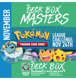 Events Pokemon Masters League Challenge (November 24th @ 1:00pm)