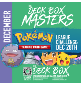 Events Pokemon Masters League Challenge (December 28th @ 1:00pm)