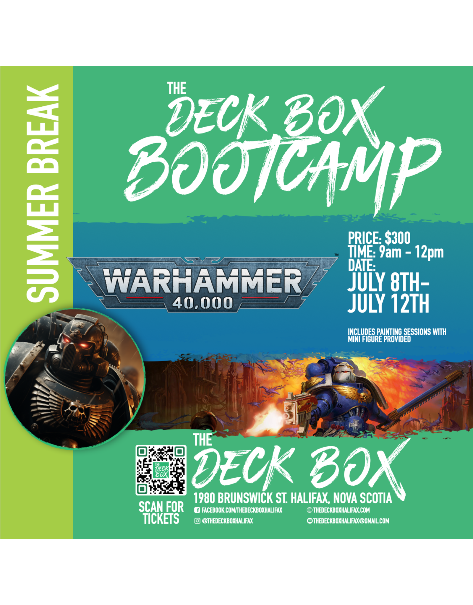 Events Summer Break Warhammer Day  (July 8th - 12th  9am - 12pm) Week 2 Bootcamp