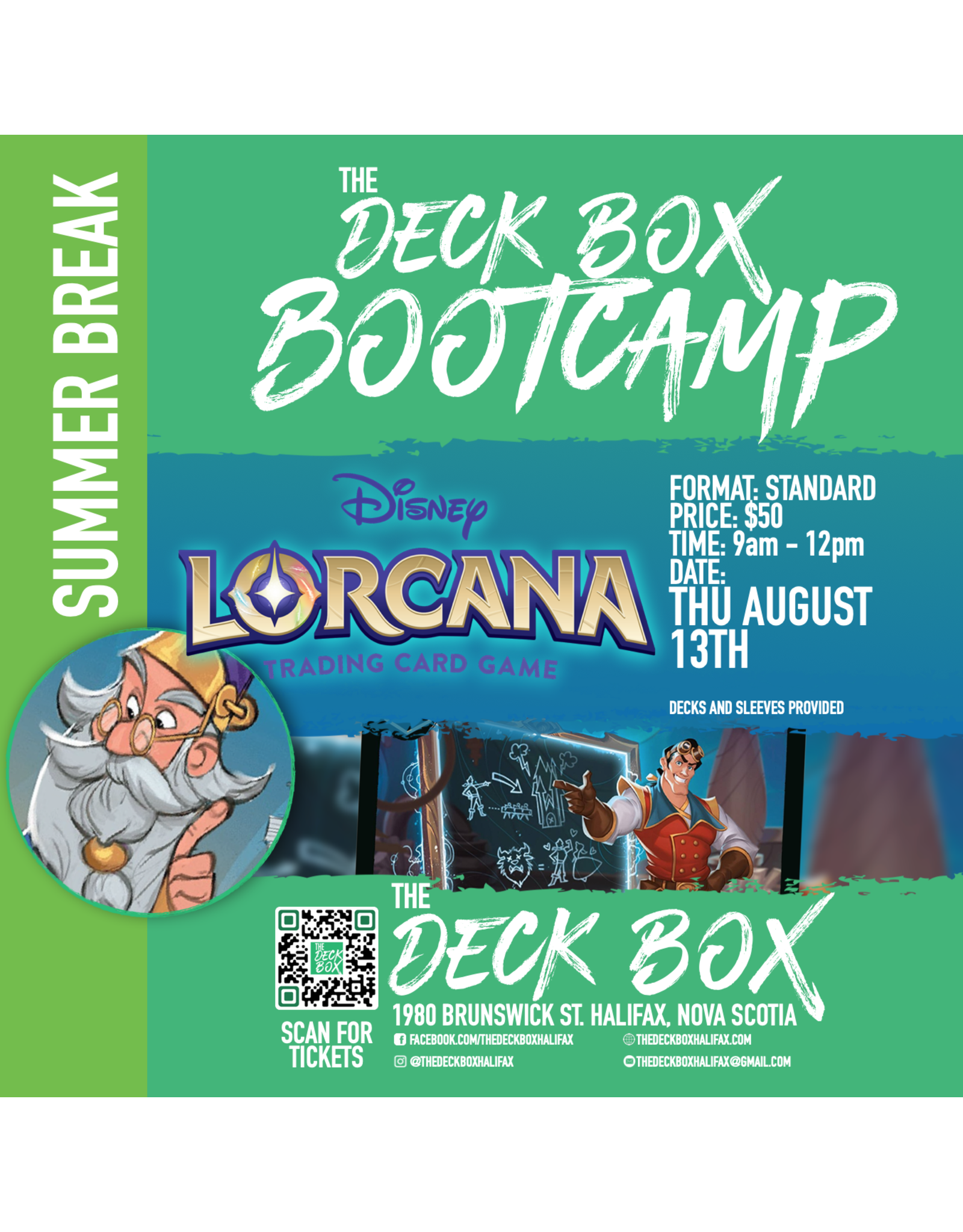 Events Summer Break Lorcana TCG Day  (Tuesday August 13th -  9am - 12 pm) Week 7 Bootcamp